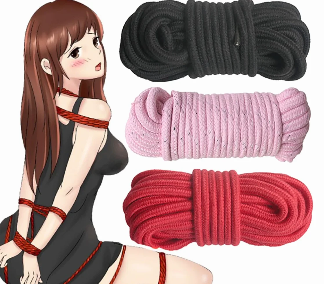 Corde di raso 10 m Set 3 pezzi per legare e posare camera da letto casa esterno