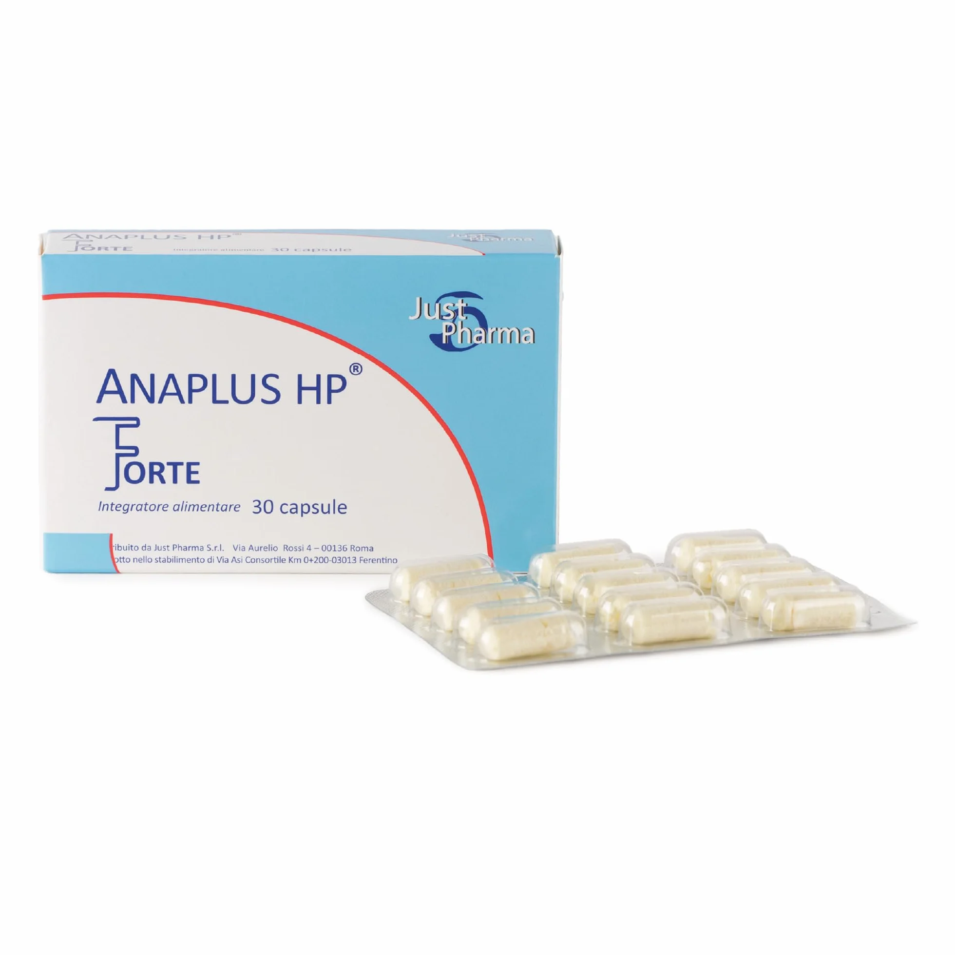ANAPLUS JustPharma N-Acetil-Cisteina Acido Alfa-Lipoico Acetil-L-Carnitina Superossido Dismutasi 30 capsule Acidoresistenti