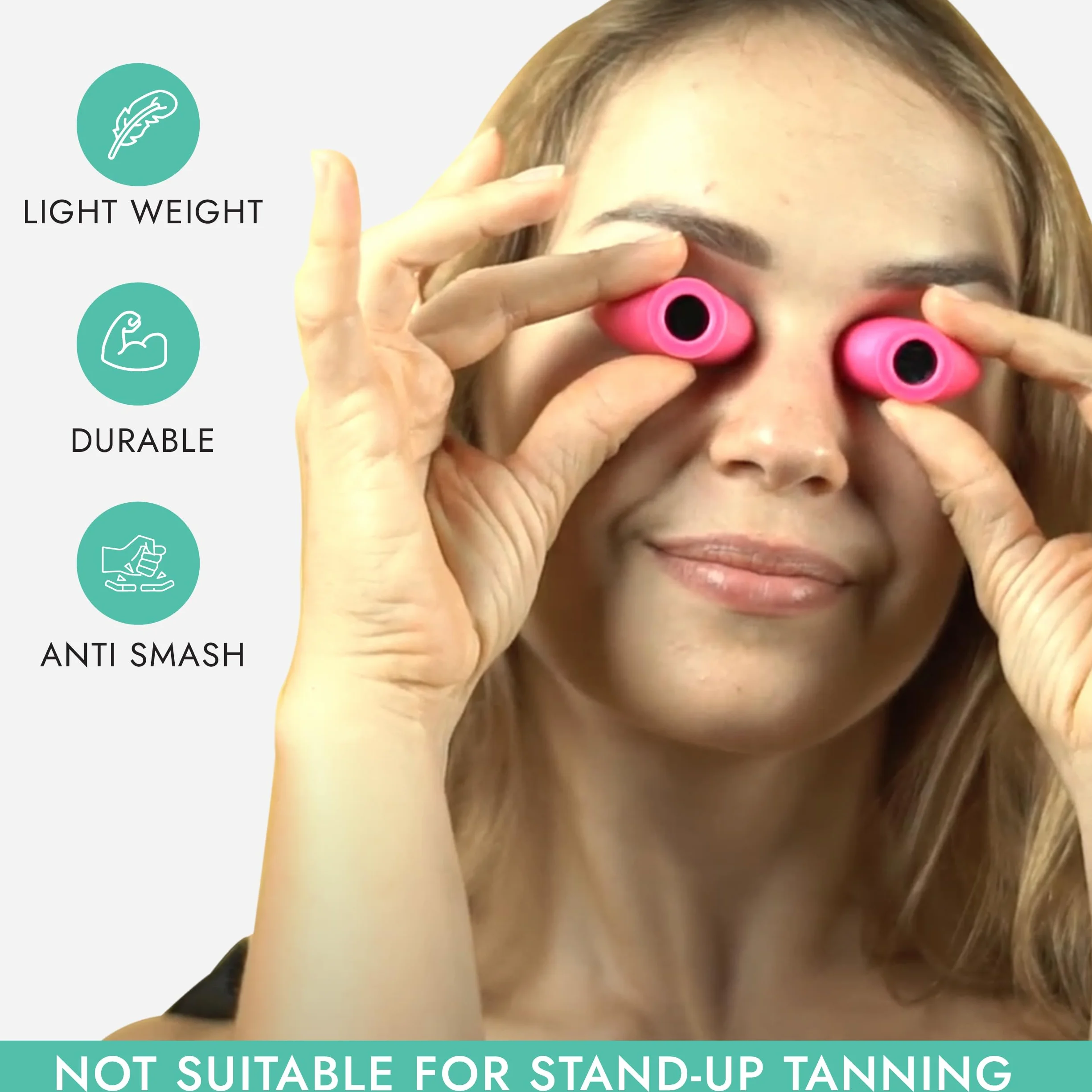 Slim Flex UV Eye Protection Tanning Goggles