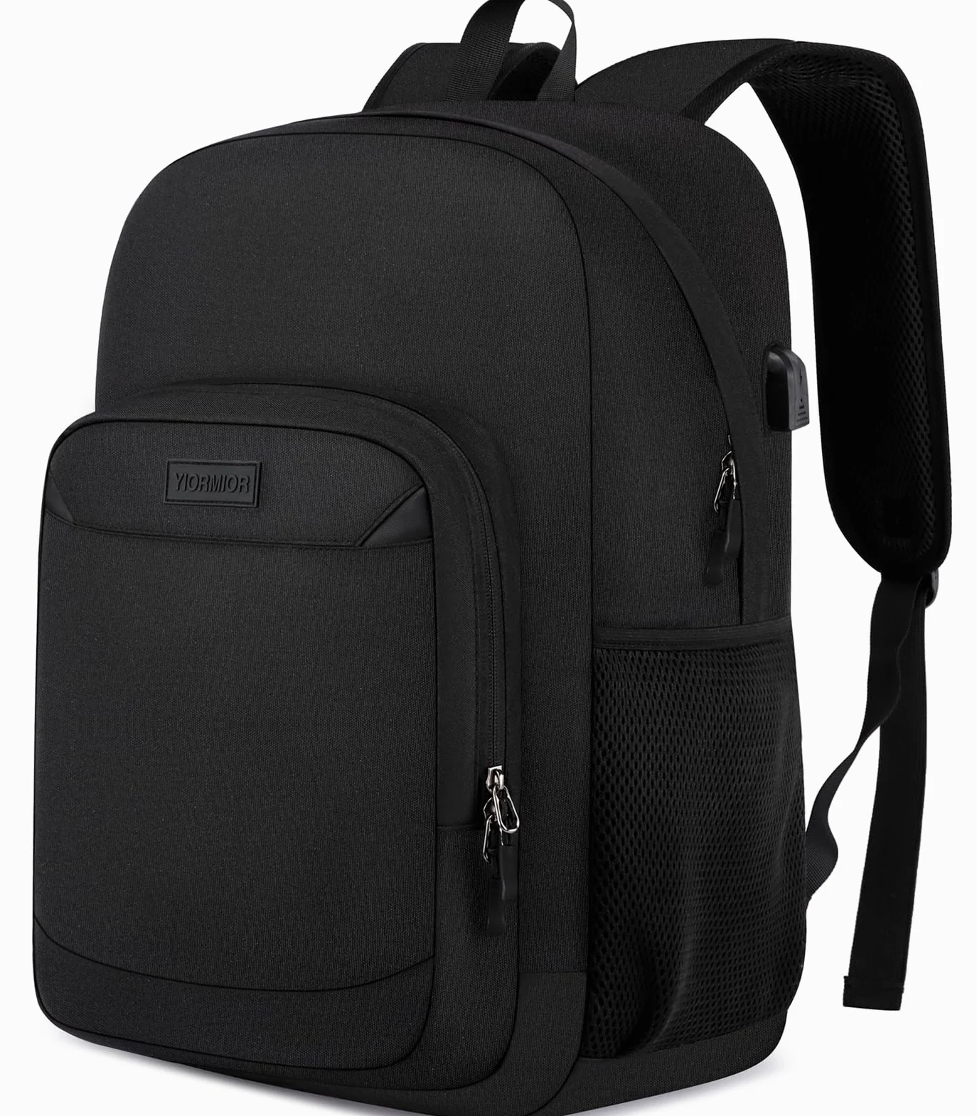 Zaino Uomo Zaino per PC Portatile, 17.3 Pollici Zaino Porta PC con Caricatore USB Media università Impermeabile