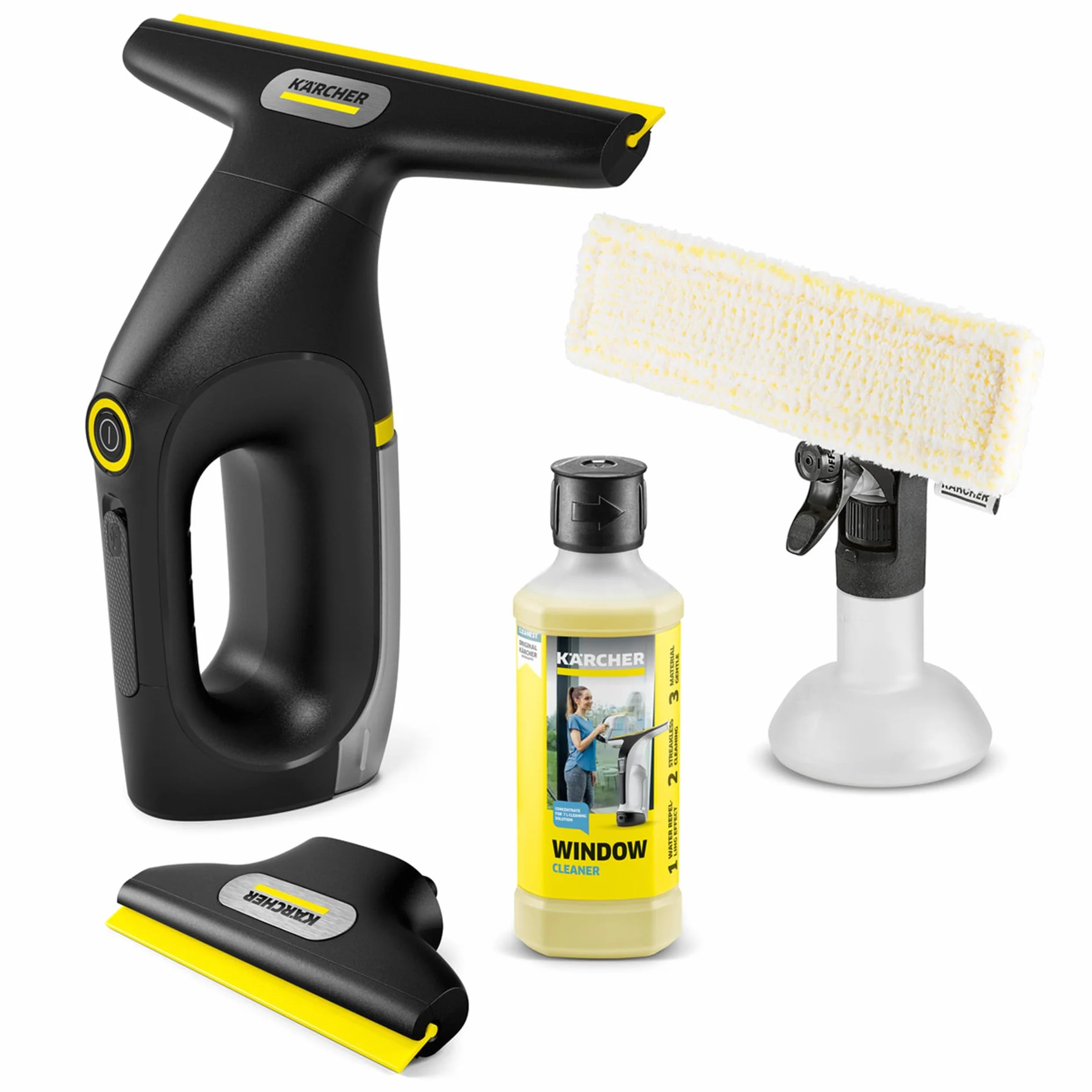 KÄRCHER WV 2 Universal Precision+ Black, lavavetri a batteria 35 min, 120 ml serbatoio