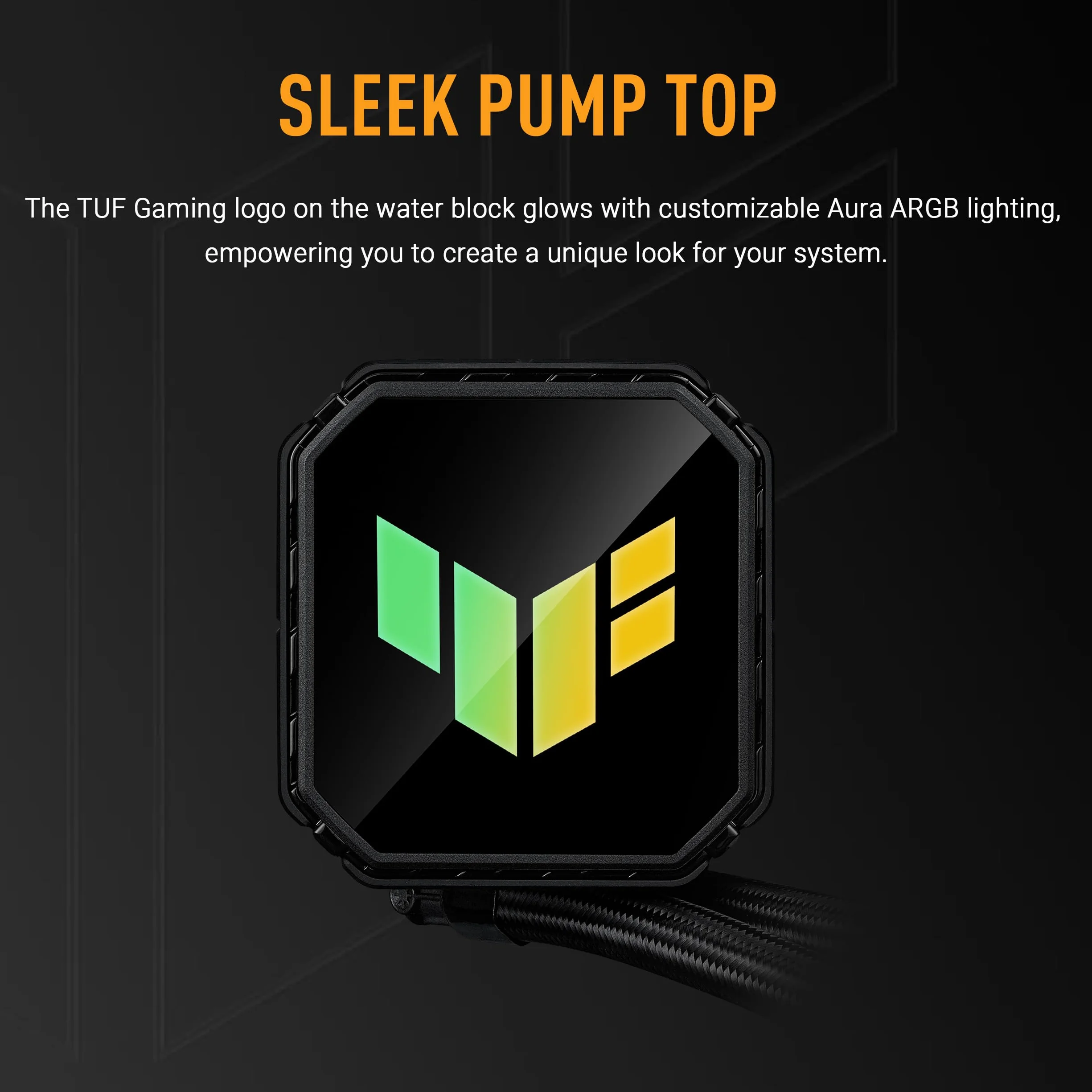 ASUS TUF Gaming LC III 360 ARGB, Dissipatore a Liquido All-in-One con Tripla Ventola TUF Gaming MF-12 Preinstallata e Integrata, Tubi da 400 mm Rinforzati, Software ASUS InfoHub, Nero