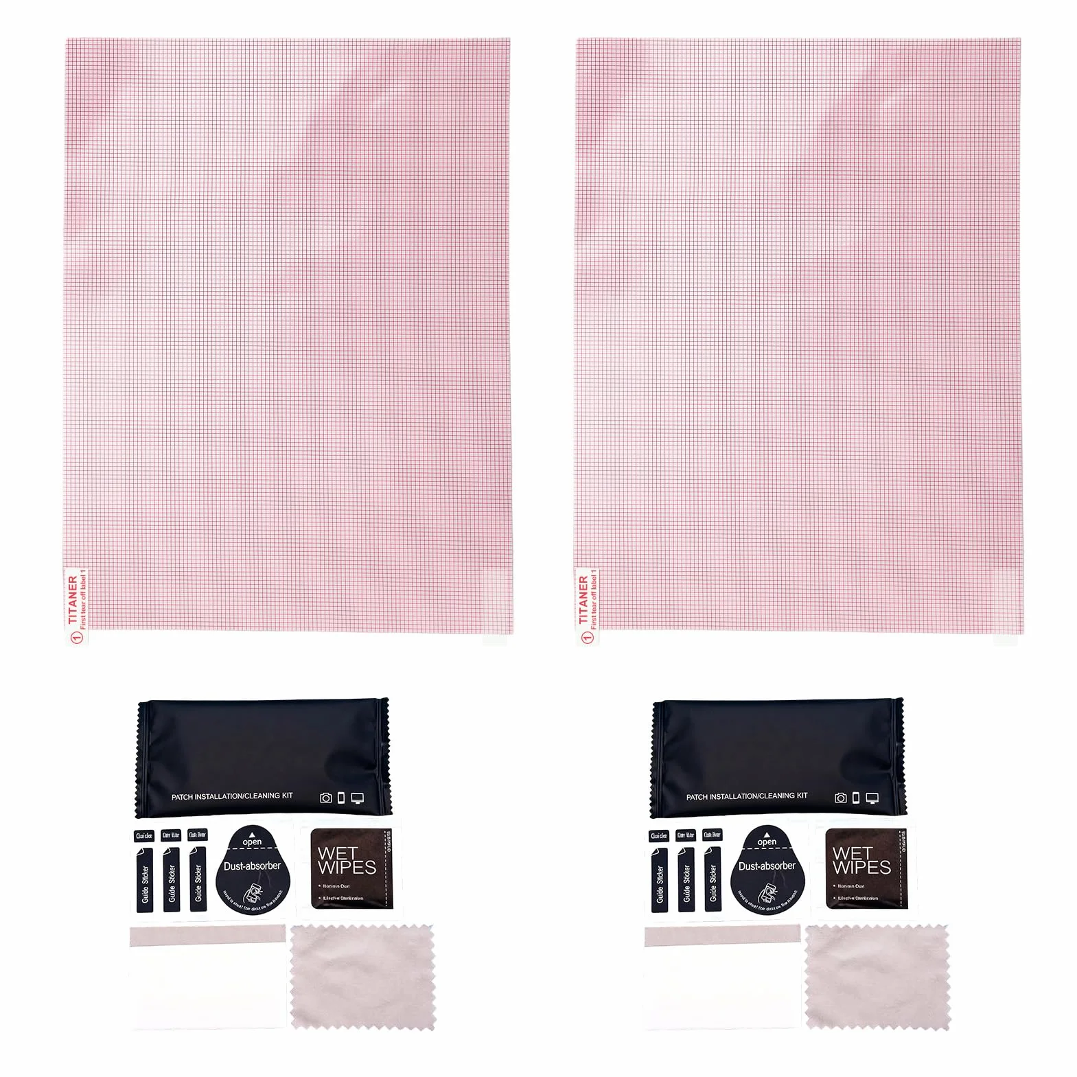Pellicola Protettiva Schermo Ricolabile Universalmente A4, HD Protezione Dello Schermo per GPS Orologio Tablet Fotocamera Anti-Impronte Digitali Resistente ai Graffi (2 PCS)