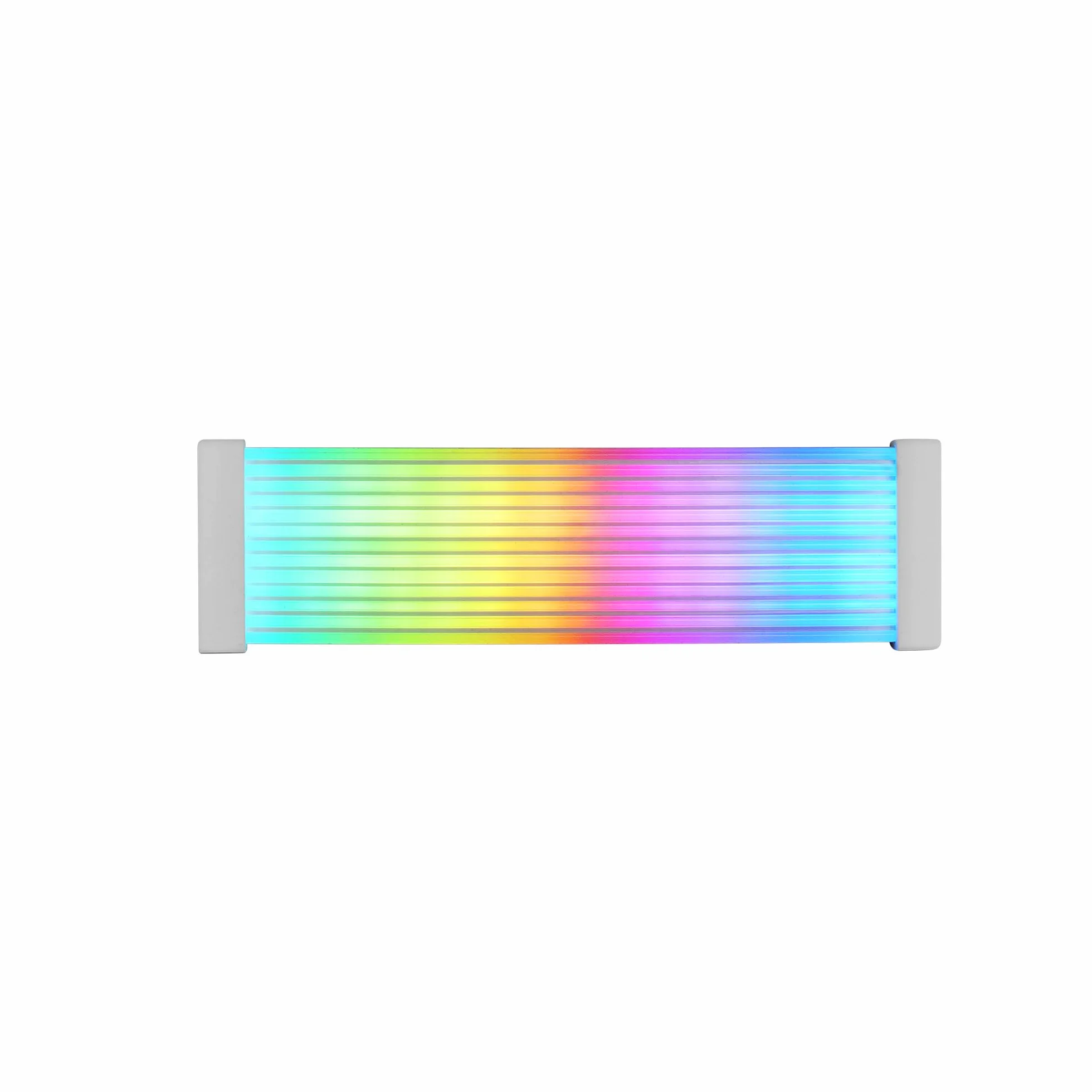 MARSGAMING MCA-24X, Cavo di Alimentazione ARGB 24PIN ATX per Scheda Madre, LED Ultra-luminosi, Illuminazione ARGB Sincronizzata, Cavo Flessibile in Silicone con Striscia Luminosa Laterale