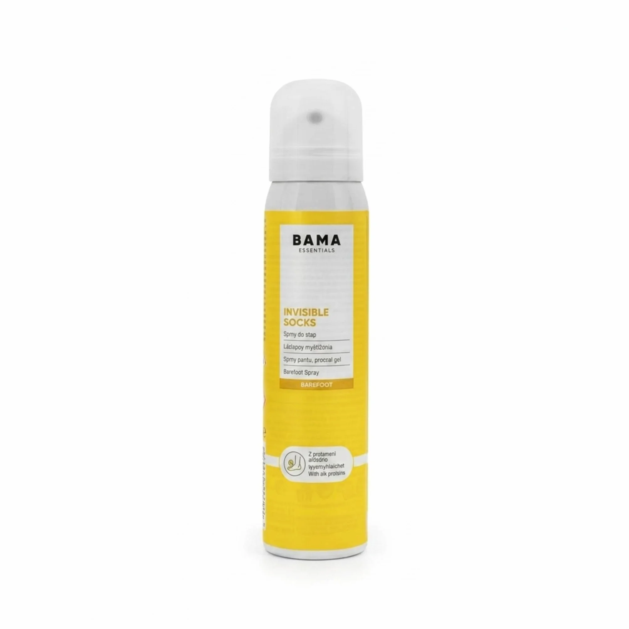 Bama Calze Invisibili Spray Barefoot Anti-Attrito Piedi Proteine Seta 100 ml