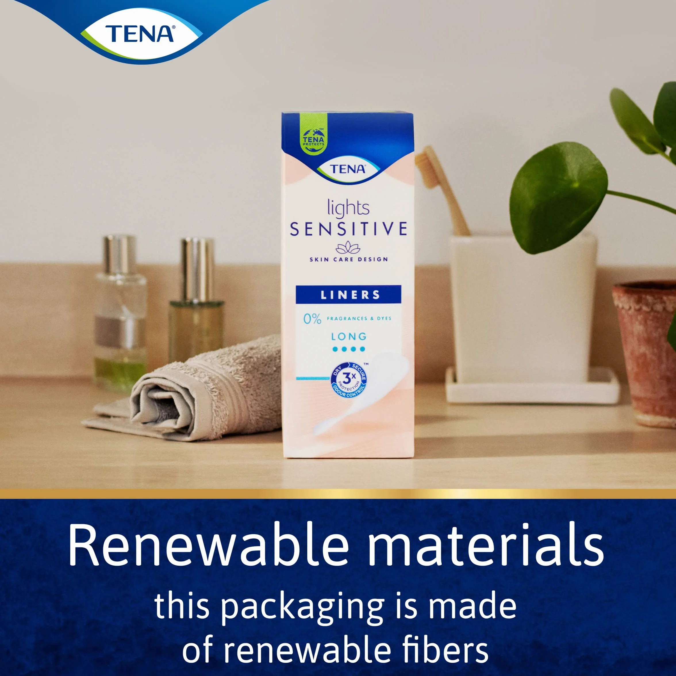 Tena Lights Long Liner 80 fodere per incontinenza donna pelle sensibile traspirante inodoro debolezza vescica leggera