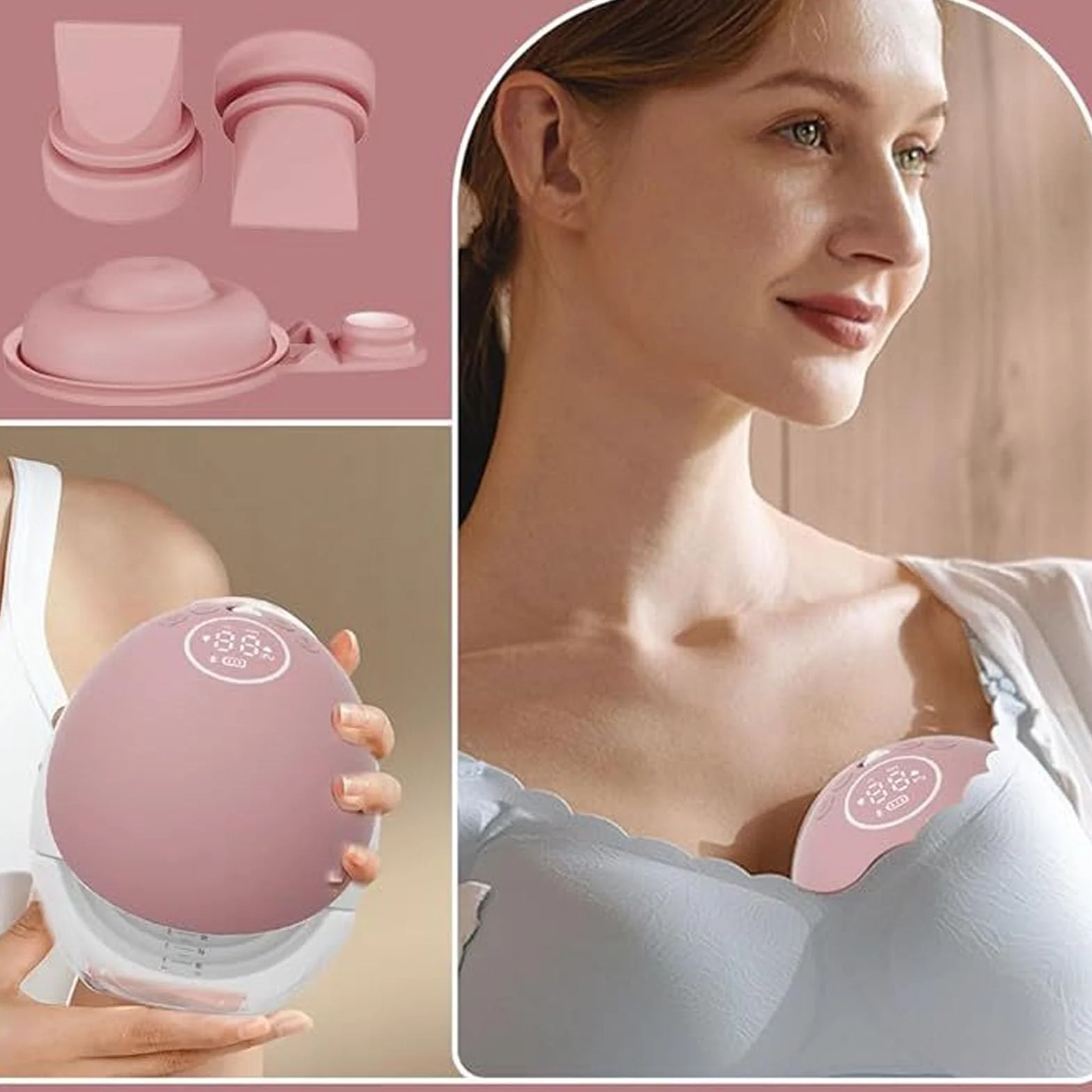 Syrisora Collezionista di Latte di Pompa del Seno Indossabile 150 ml Tazza M9 Raccolta Latte
