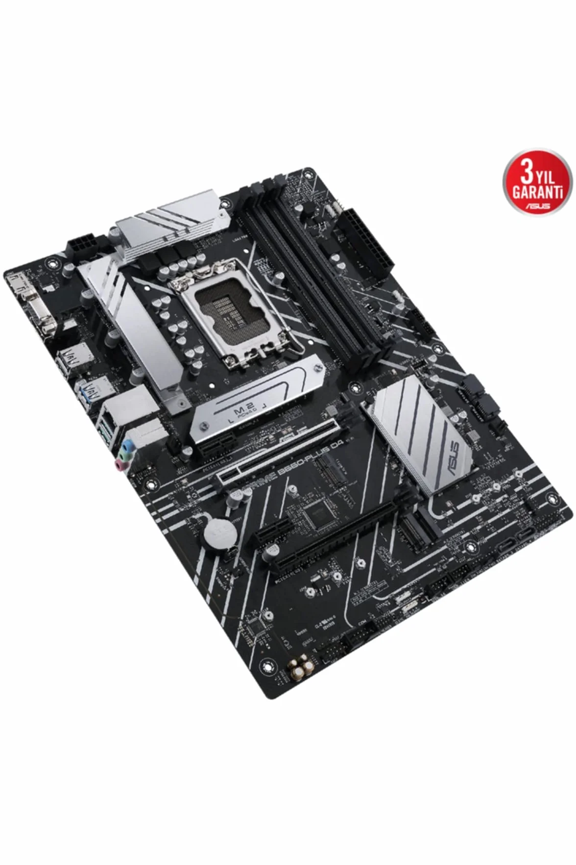 ASUS PRIME B660-PLUS D4 Scheda Madre ATX, Intel B660, LGA1700, DDR4, PCI 4.0, LAN Realtek 2.5Gb, Realtek 7.1 Surround, 3xM.2, 4xSATA 6GB/s, USB 3.2 Gen 2x2, Armoury Crate, Nero