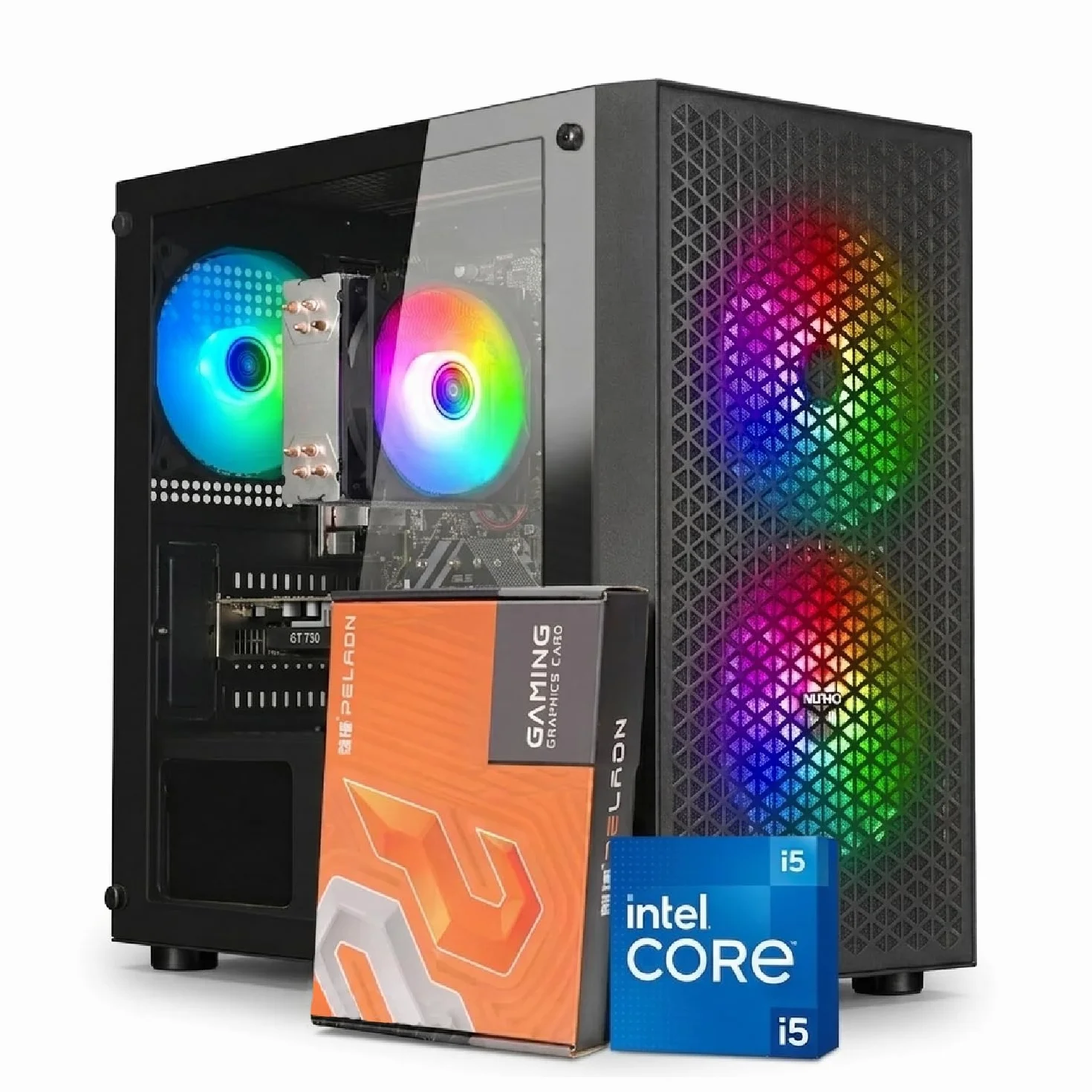 PC Desktop i5 3.8GHz 16GB RAM 500GB SSD GT 730 4GB WiFi USB Windows 11 Pro Torre Home Office