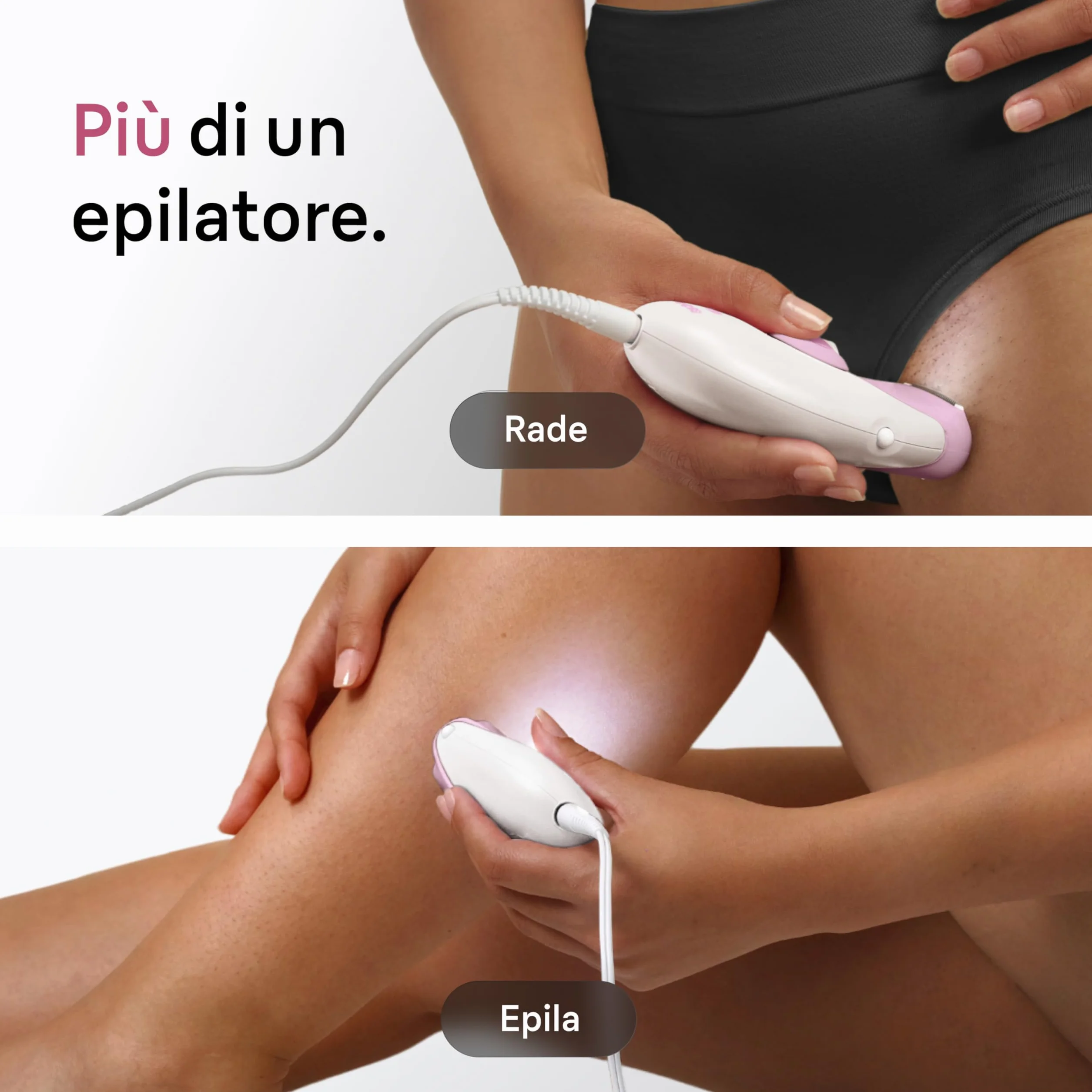 Braun Silk Epil 3 Epilatore Elettrico Donna Con Filo, Rasoio Elettrico Donna, Rimozione Peli, Pelle Liscia, Testina Rasoio, Pettine Regolatore, Rosa