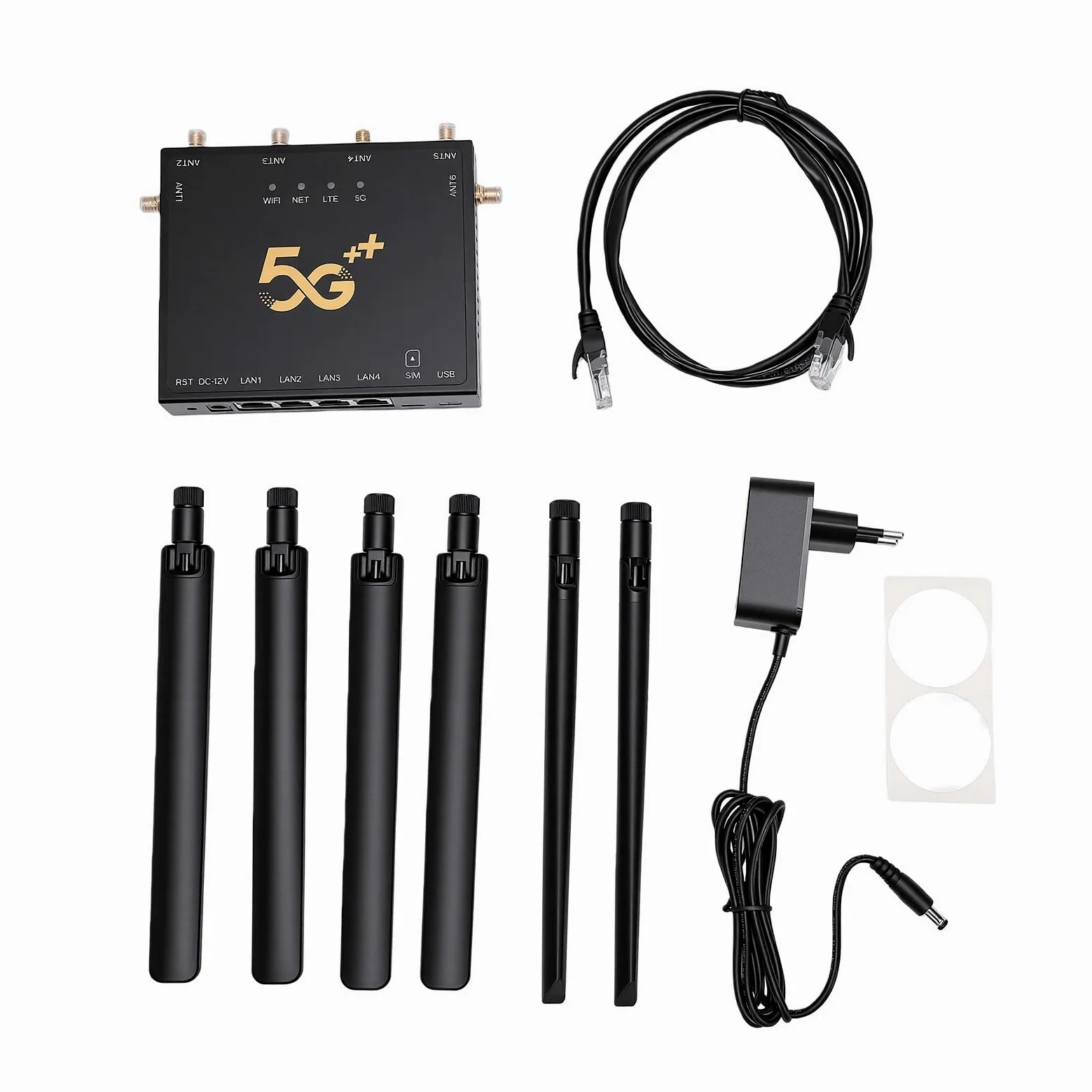 YUYTE Router 5G SA NSA Router Industriale per Schede SIM Wireless Dual Band Gigabit WiFi per Europa Asia Africa Australia