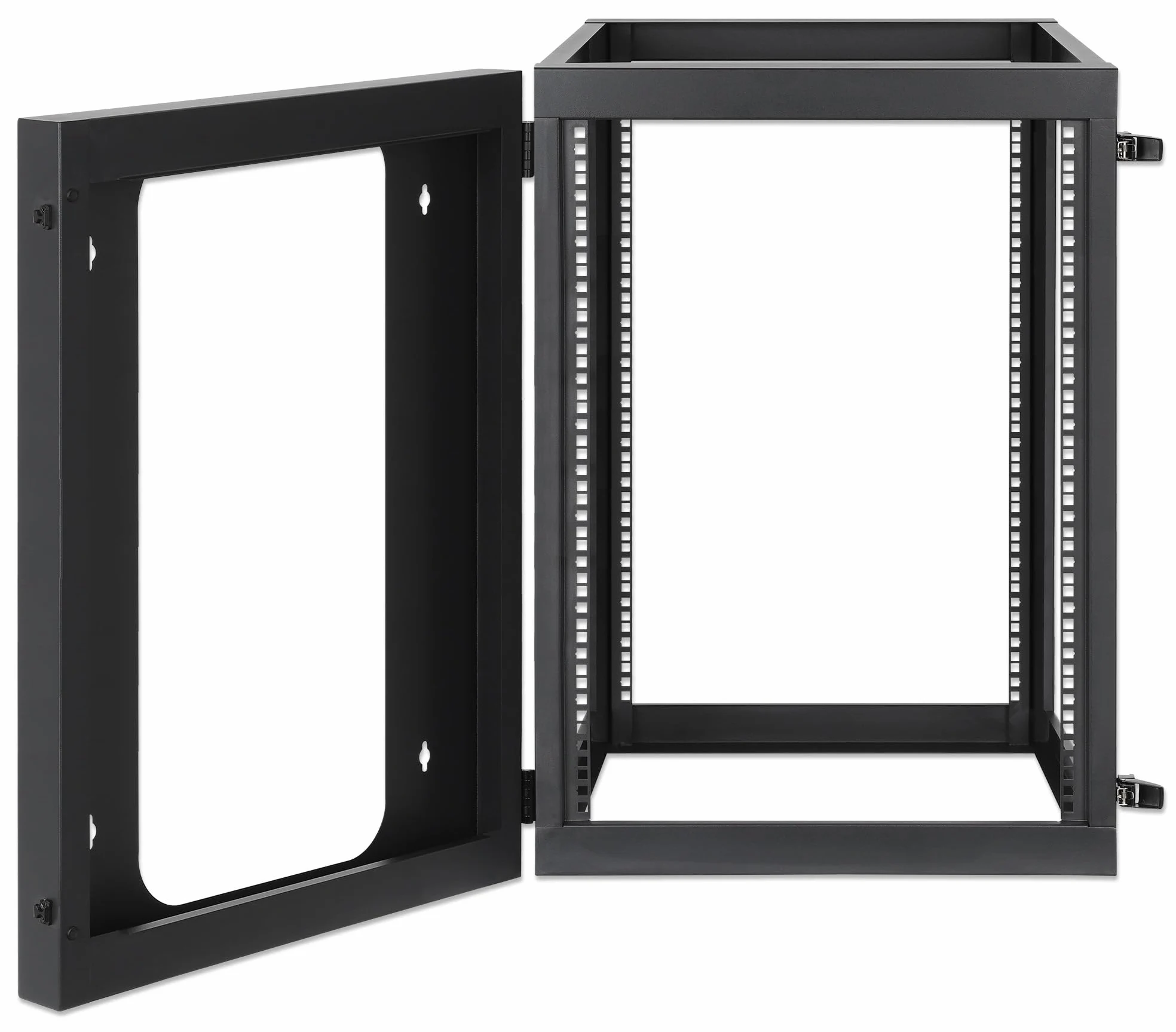 INTELLINET 716161 Armadio a Muro 19" Open Frame 4 Montanti 15U Nero