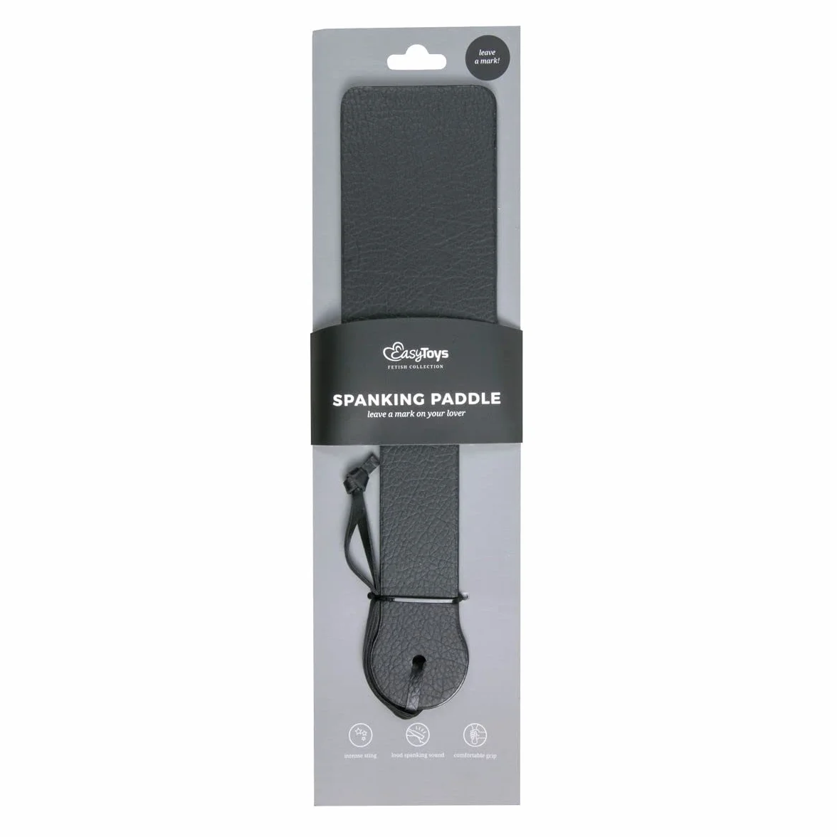 Easytoys Paletta per Sculacciare Pelle Sintetica Nero 152 gr
