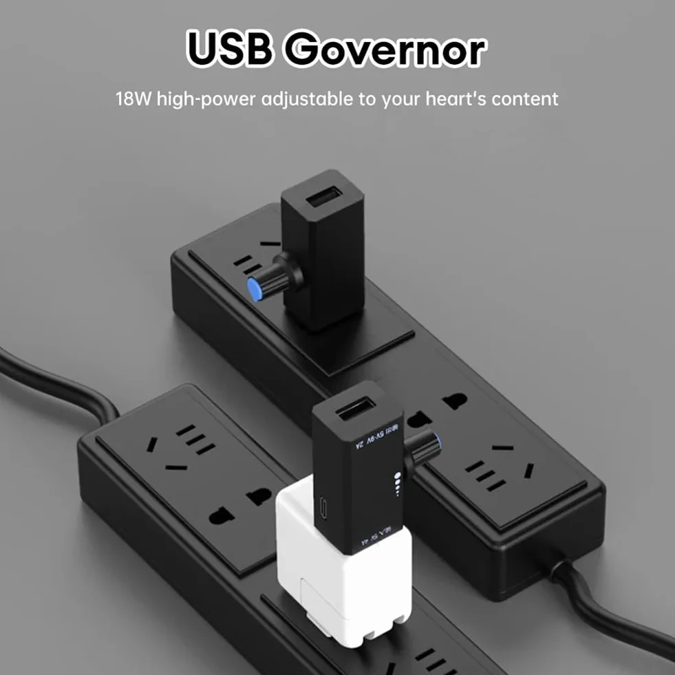 Regolatore di velocità ventola USB 18W DC 5V 4A Tipo C Nero