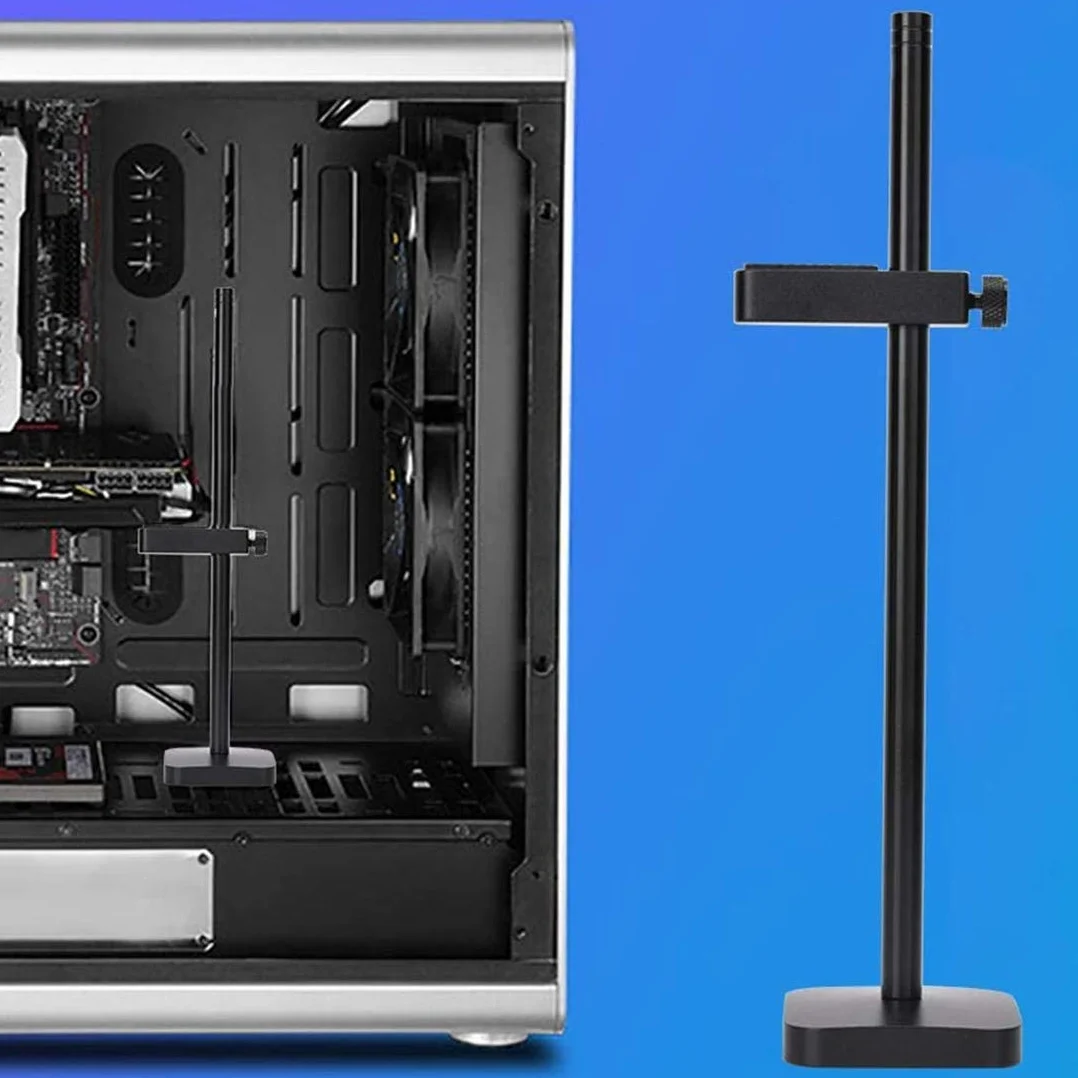 One enjoy Supporto per scheda grafica GPU, supporto per scheda video, supporto GPU, alluminio aerospaziale anodizzato (nero)
