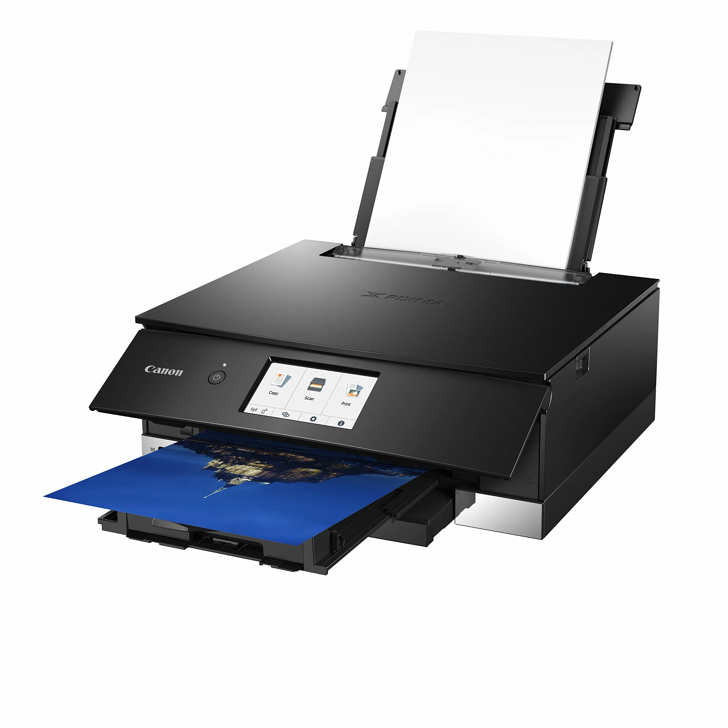 Canon Pixma Ts8350A Stampante Fotografica Inkjet Multifunzione 3-1 Wireless Con 6 Cartucce, Nera