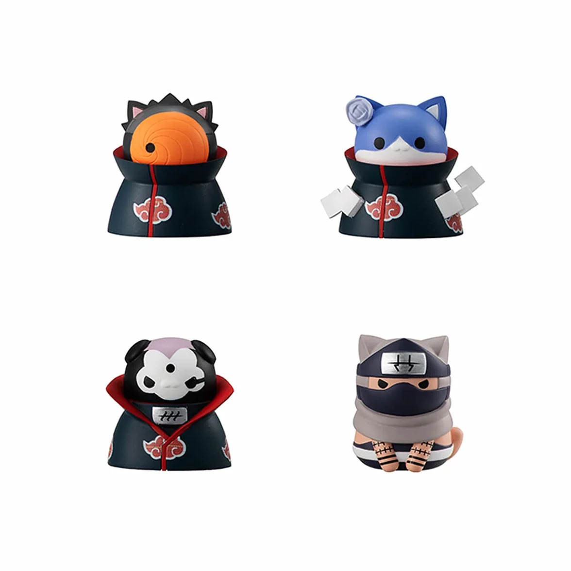 MEGAHOUSE Naruto Shippuden Mega Cat Project Trading Figures Nyaruto! Special Set 3 cm
