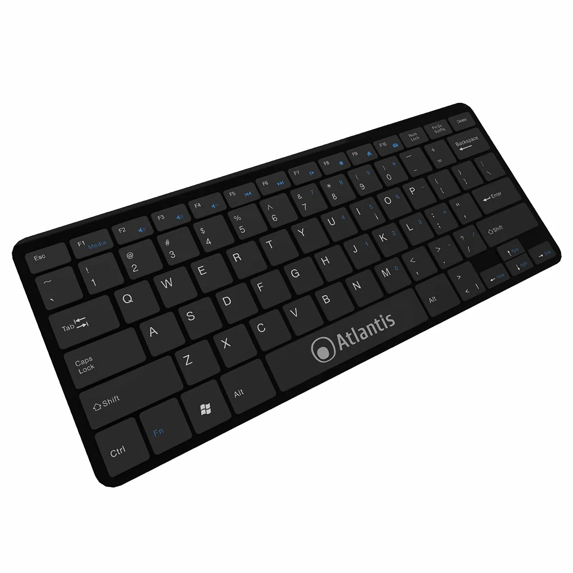 Tastiera ultraslim 78 tasti USB Chocolate Nero Atlantis Argo