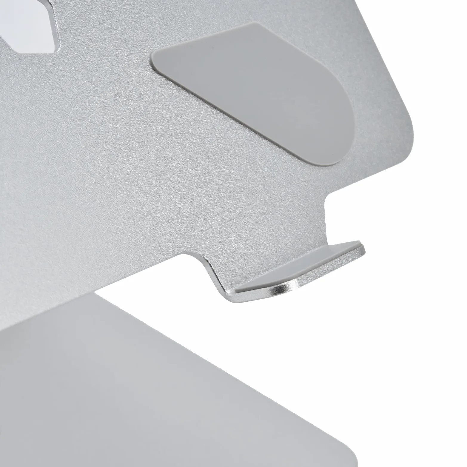 Supporto per laptop in lega di alluminio Altezza ergonomico Supporto per computer portatile Staffa di raffreddamento rialzata Argento