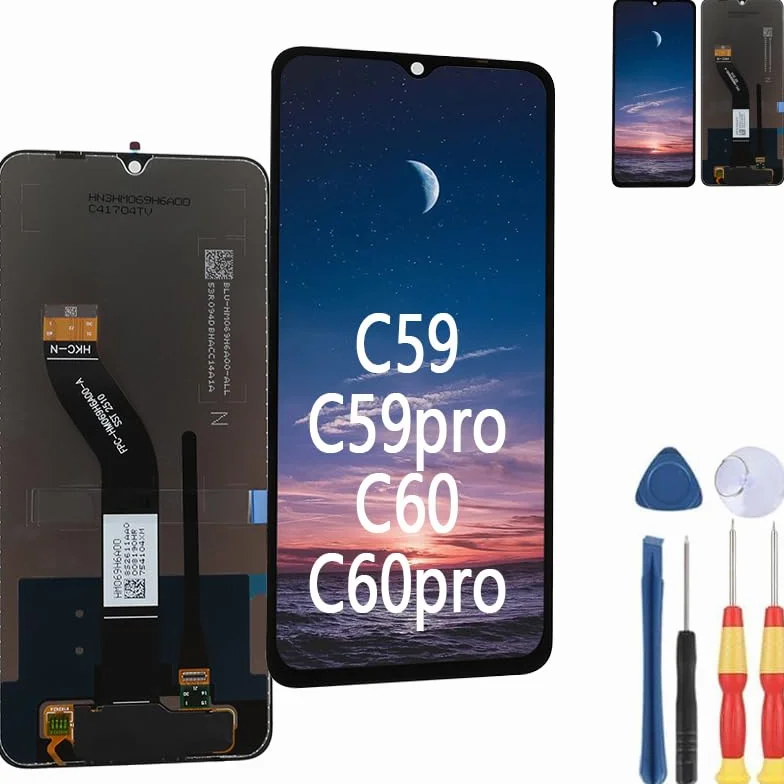 Nuovo Display Touch Screen Per Oukitel C59 LCD C59 pro LCD C60 LCD C60 pro Display LCD Sostituire Le Parti Con Strumenti.
