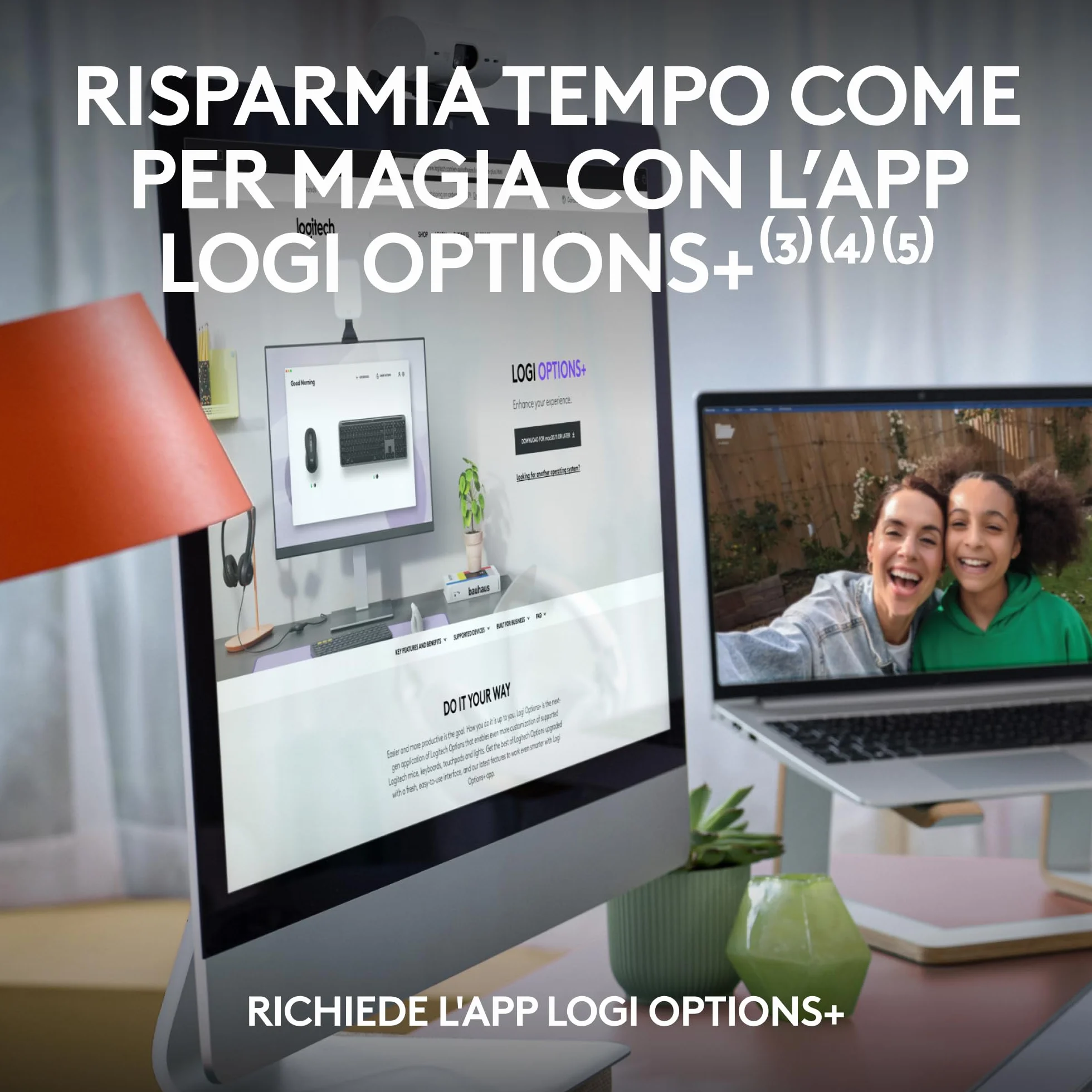 Logitech MK950 Signature Slim wireless tastiera e mouse Kit con di digitazione silenziosi, switch tra tre dispositivi, Bluetooth, più sistemi operativi, Windows, Mac, Layout Italiano QWERTY, Grafite