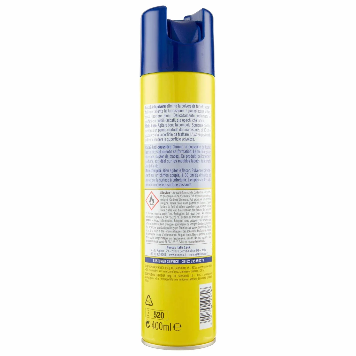 Nuncas Casa9 Antipolvere 400ml