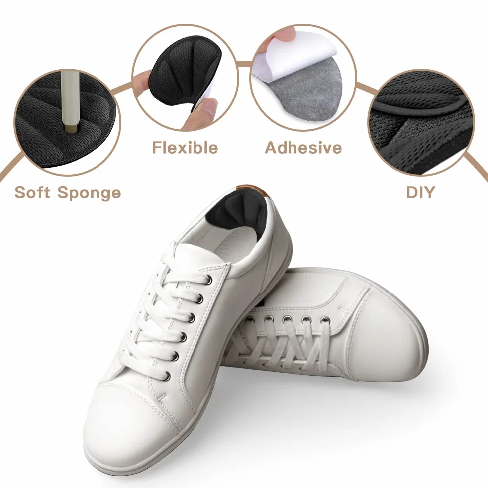 Flintronic Riparazione del Tallone, 3 Paia Protezioni Per Tallone, Microfibra