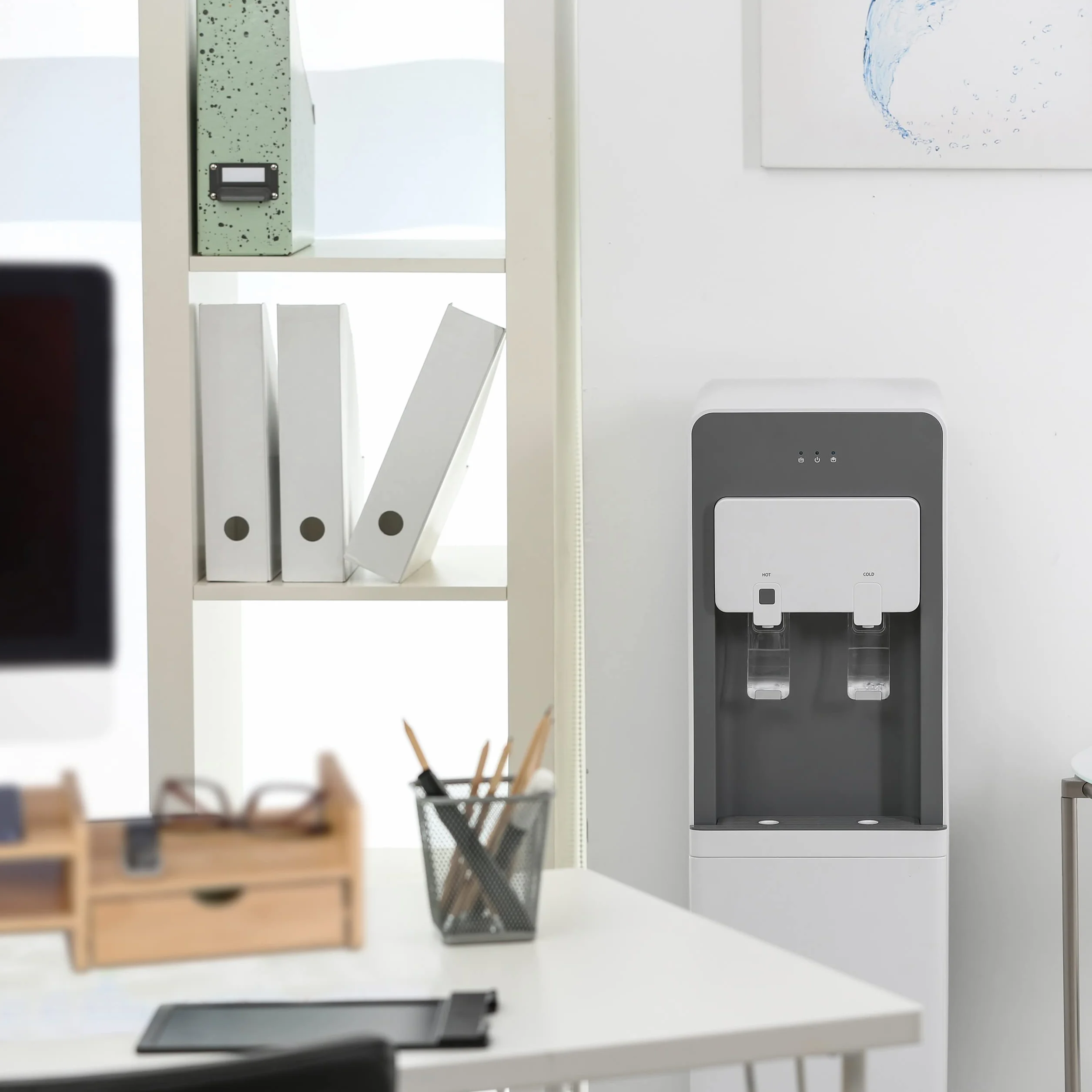Relaxdays Supporto per Monitor, Rialzo per Schermo con Cassetto, Stand Computer Portatile, HLP 12 x 70 x 19 cm, Naturale