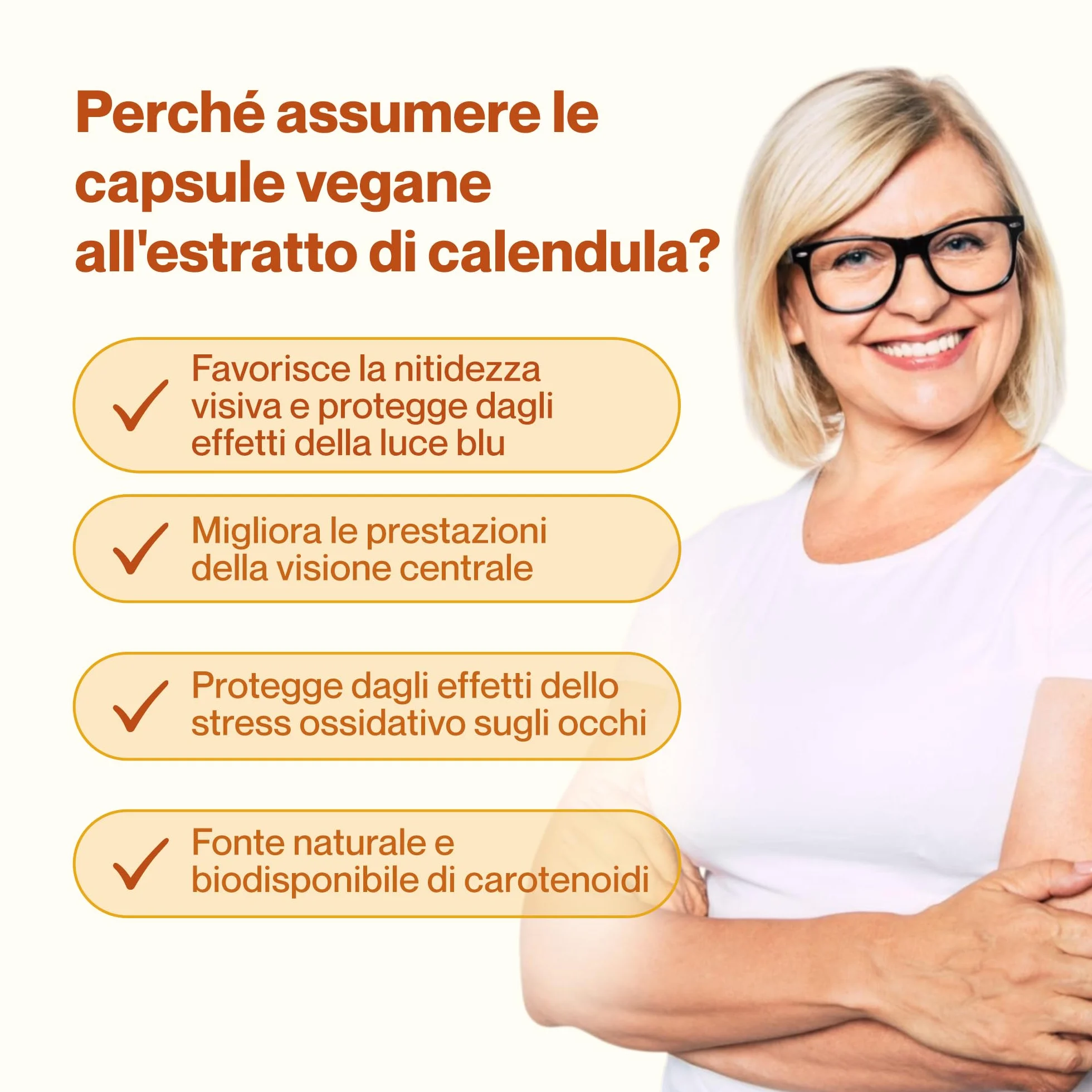 Luteina 30mg, Meso-Zeaxantina 9mg, Zeaxantina 6mg - 120 Capsule Vegane, 300mg