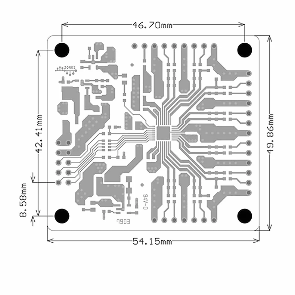AD7124-8 24Bit Multi-channel ADC Modulo di acquisizione dati AD7124 DC 3.3V/5V RS232 Modulo di acquisizione dati remoto porta seriale