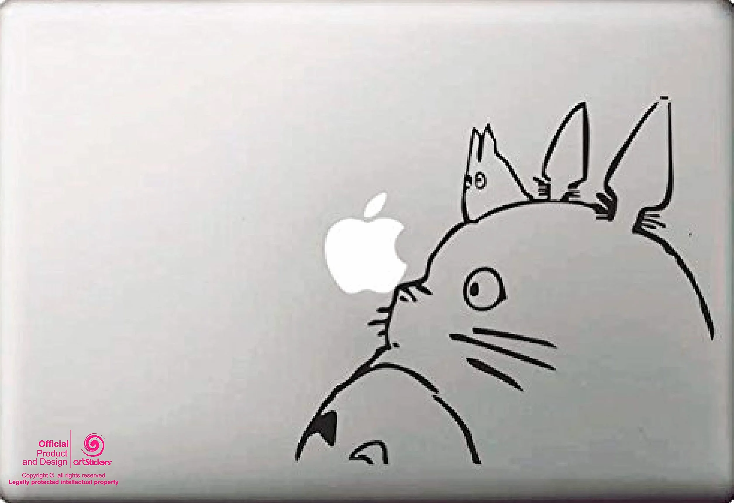 Adesivo per portatile da 11" e 13", Design Totoro. Adesivo per MacBook Pro Air Mac Laptop Colore: nero. Regalo Spilart, marchio registrato