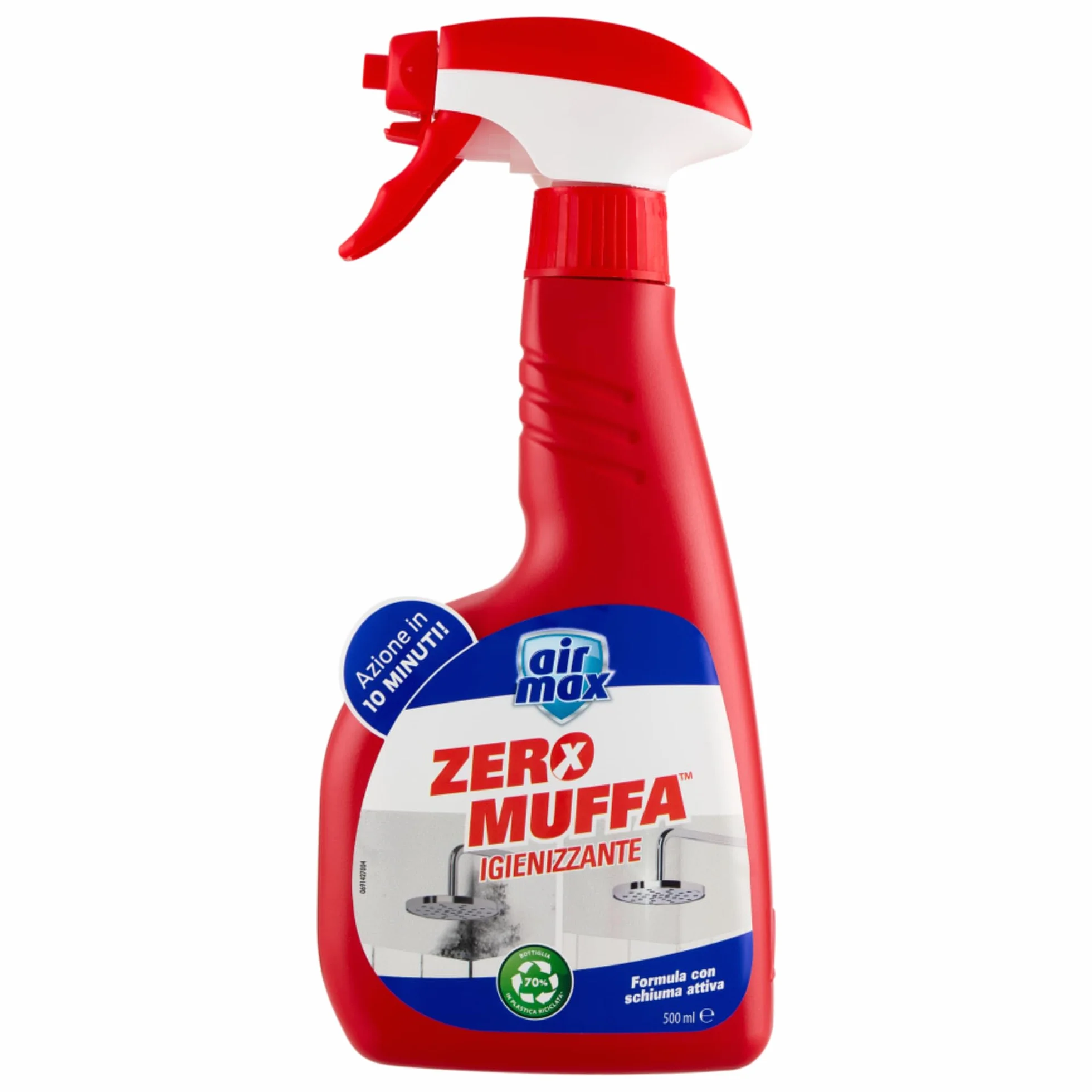 A. Max Zero Muffa Igienizzante 500ml + Panno Lattice 30x30, Efficace su Muffe Alghe Muschi