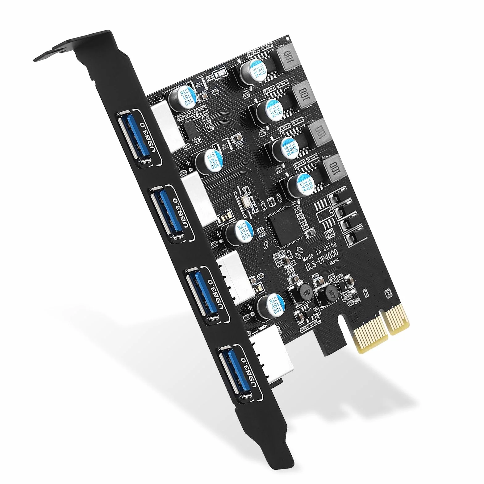 Scheda USB PCI Express 4 porte 5 Gbps, Scheda di espansione USB PCIe per Desktop PC Windows