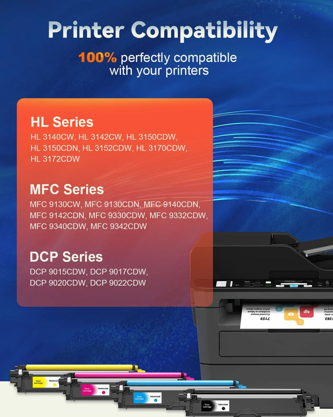 Skydo Cartucce di Toner Sostituzione per Brother TN241 TN245 TN-241 TN-245 Compatibile per Brother HL-3140CW HL-3150CDW HL-3170CDW MFC-9140CDN MFC-9340CDW MFC-9330CDW MFC-9130CW DCP-9020CDW (4 Pack)