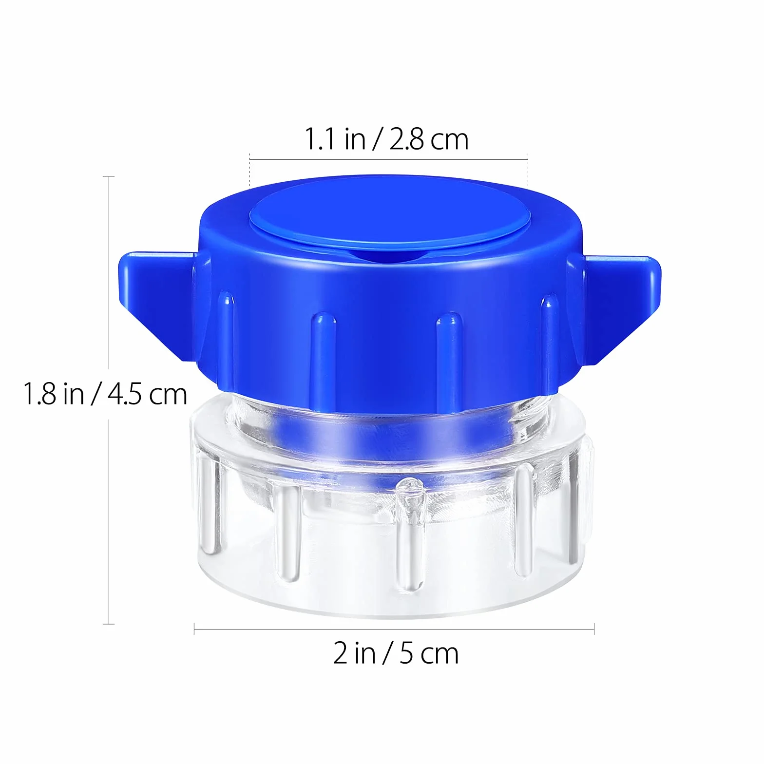 Tritapillole con contenitore in plastica multifunzione portatile blu