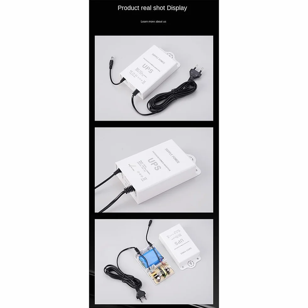 Persistence Gruppo di Continuità 12V-2A per WiFi, Router, Modem, Telecamera di Sicurezza Mini UPS Protezione di Backup per Batteria Spina UE