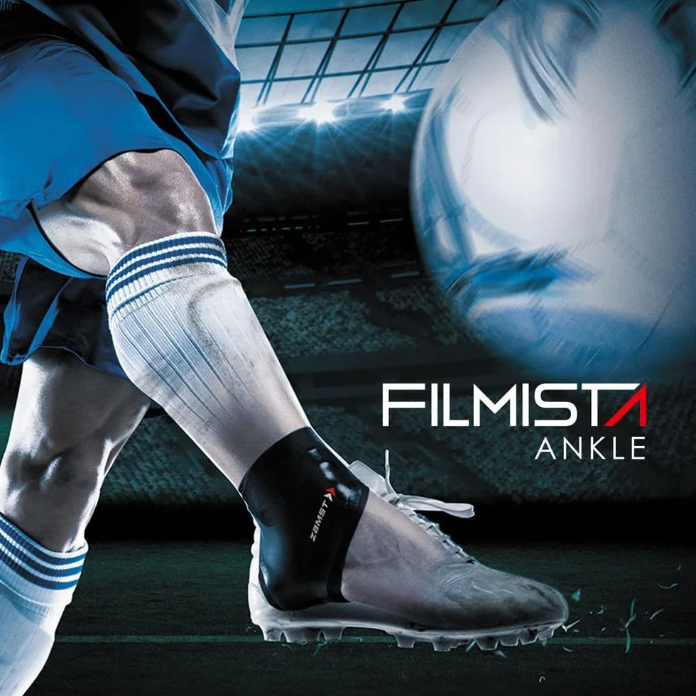 Zamst Filmista Ankle - Cavigliera Ultra Sottile Supporto Caviglia per Slogature Calcio Atletica