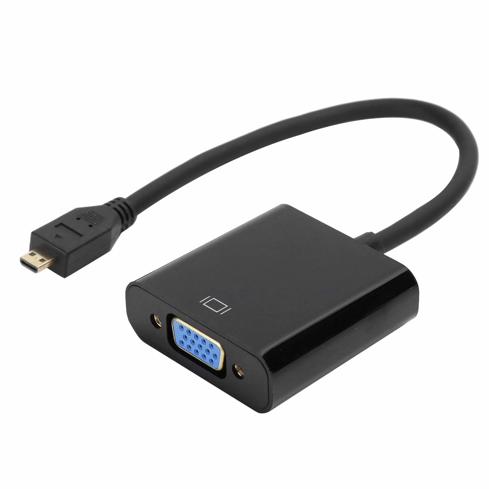 Adattatore convertitore Video da Micro a VGA, Adattatore Video da Micro a VGA, Rame Privo di Ossigeno per Raspberry Pi 4 Convertitore Vga Esclusivo Raspberry Pi 4B(Micro HDMI to VGA)