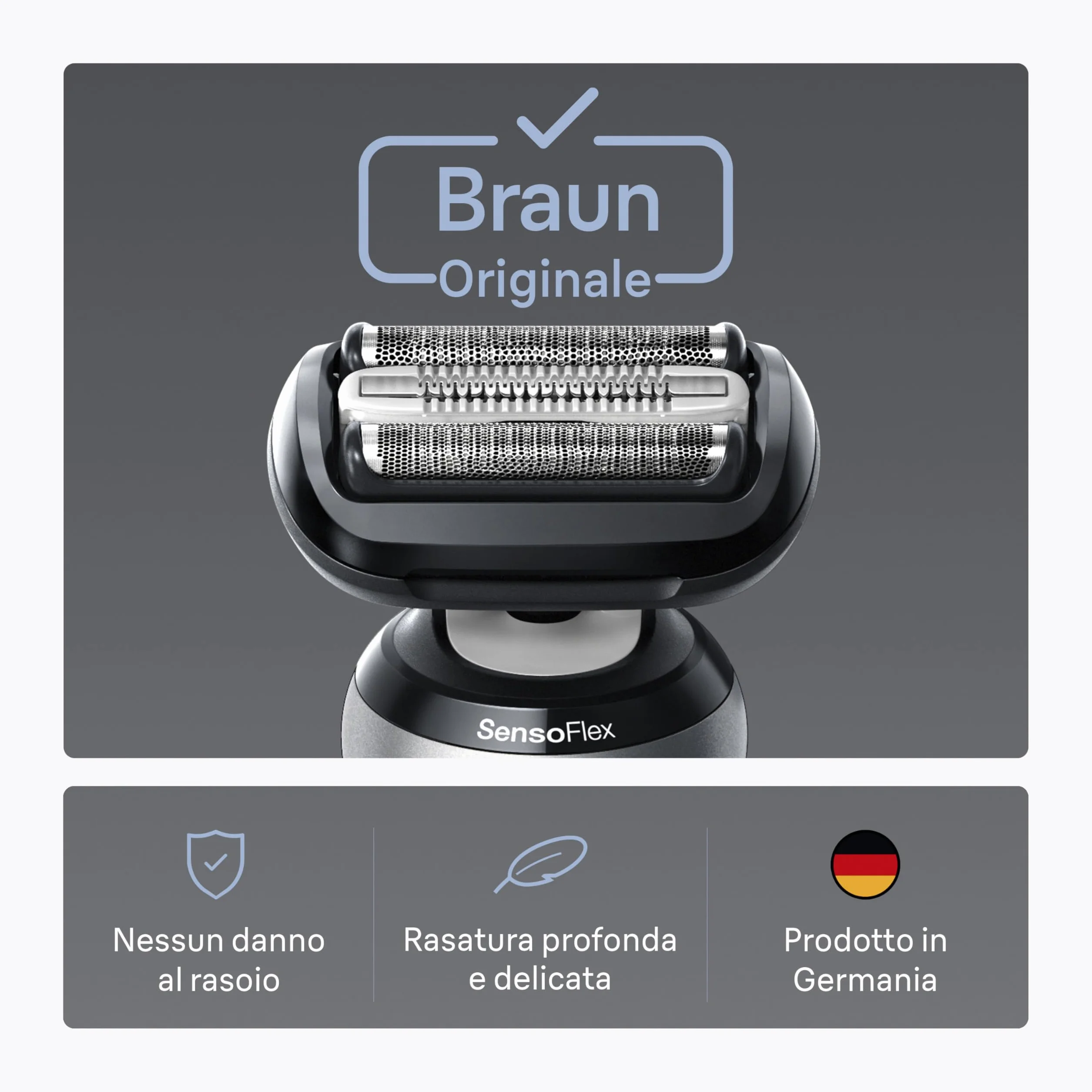 Braun Serie 6 64b Testina Originale Rasoio Elettrico Barba Compatibile 60- 61- 62-