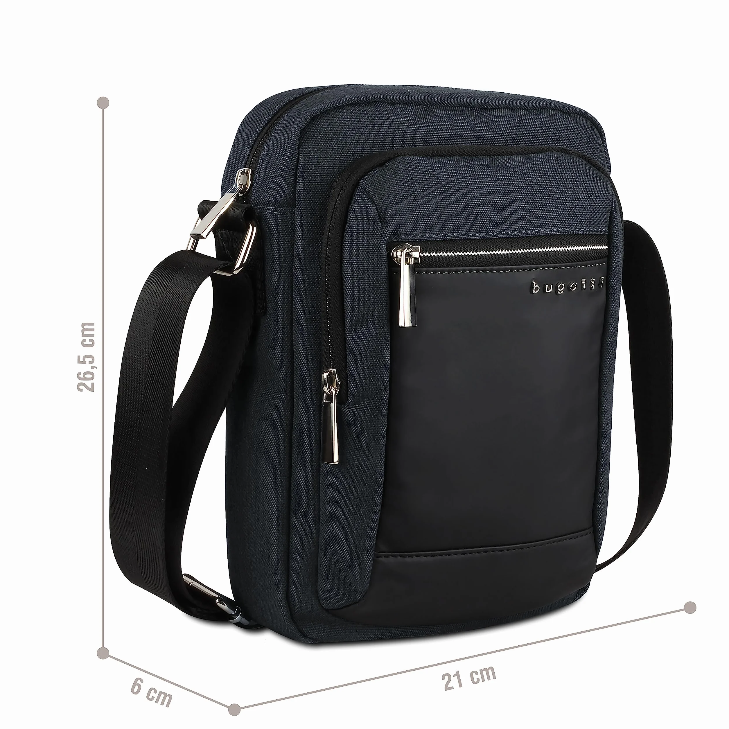 bugatti Sera borsa a tracolla, borsa piccola in poliestere per uomo o donna