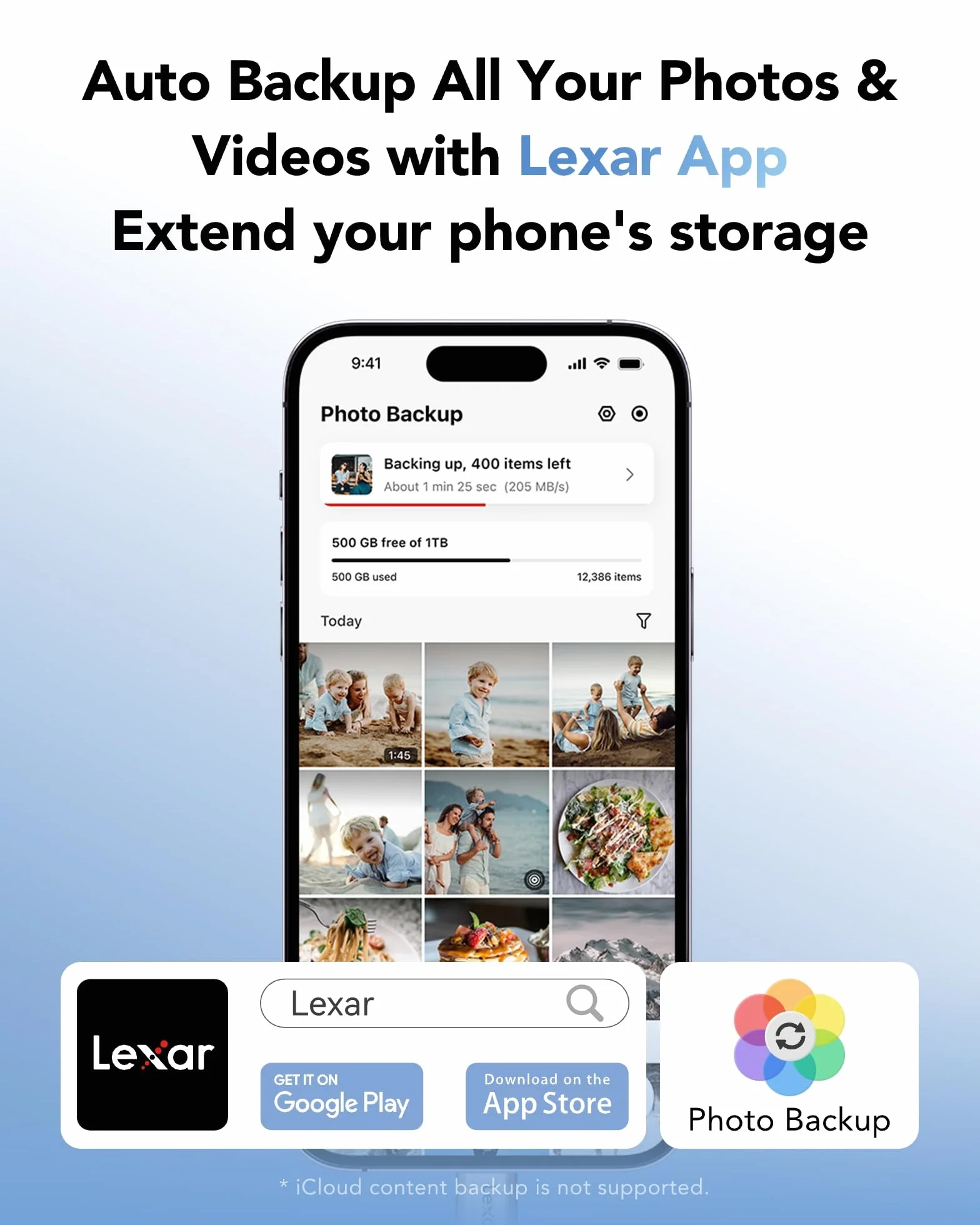 Lexar ES5 Portatile SSD 1TB, USB 3.2 Gen2x2 fino a 2000 MB/s in Lettura e Scrittura, IP65 Protezione,Magsafe Phone SSD,Supporto per Apple ProRes 4K (iPhone 15/16 Pro) e Galaxy S25 8K