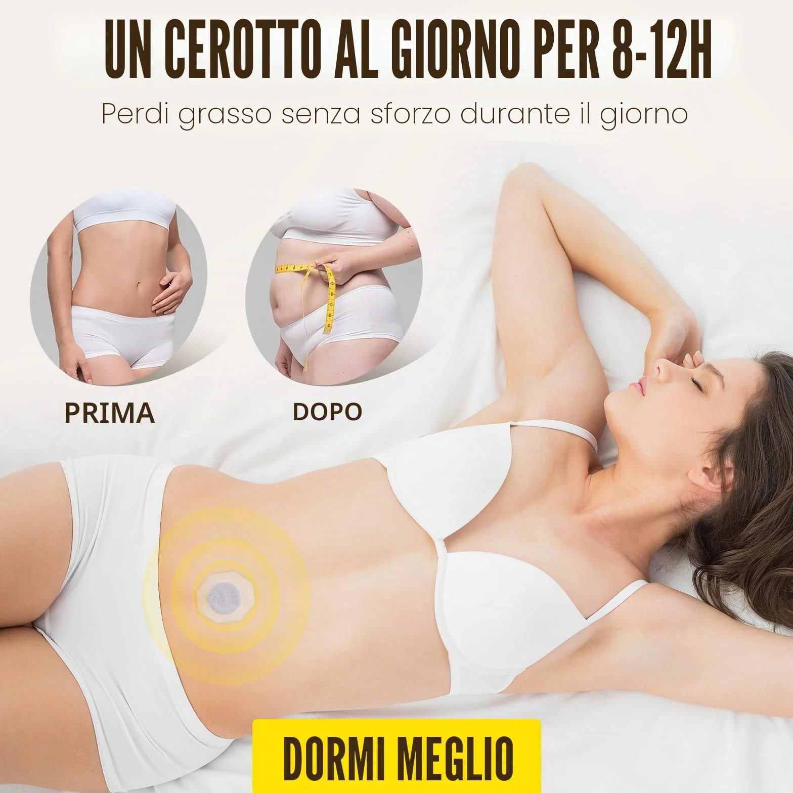 Cerotti Brucia Grassi 30 Pezzi, Patch Dimagranti per Pancia e Vita, Perdita di Peso Rapido