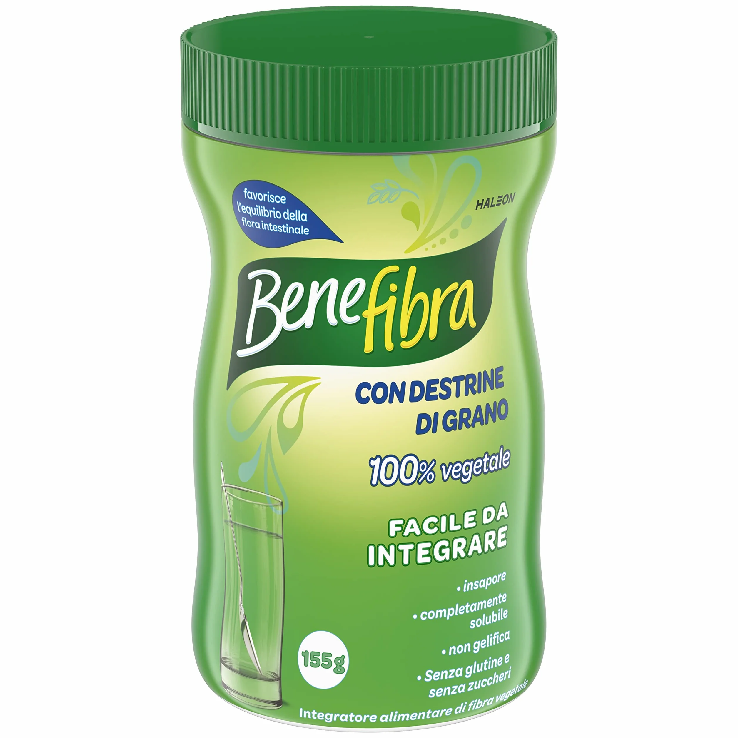 Benefibra Integratore alimentare di Fibra per l’equilibrio della flora intestinale senza sapore 155gr