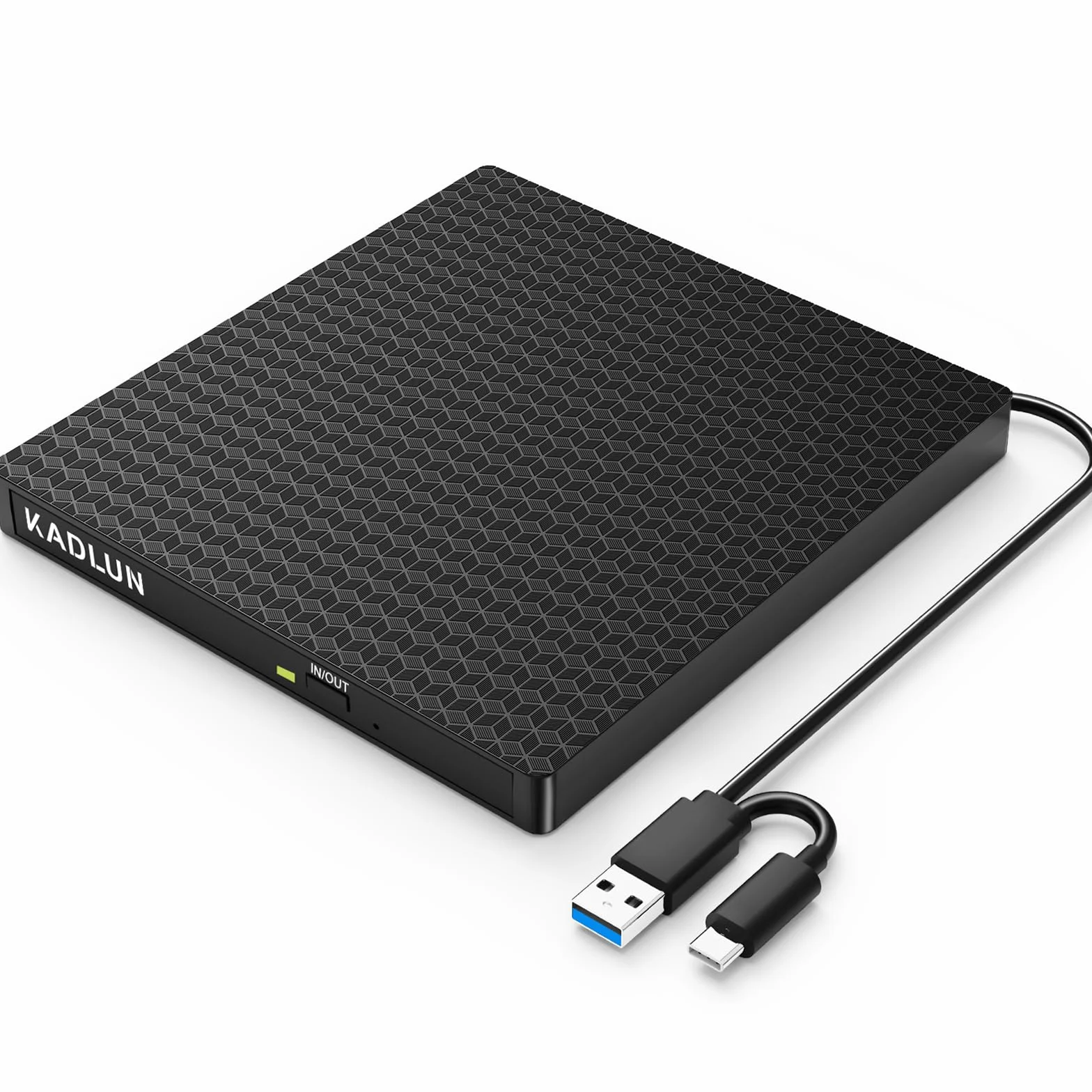 Masterizzatore CD/DVD Esterno per PC, Lettore CD DVD esterno USB 3.0 e Type-C USB-C, unità CD/DVD esterna portatile -/+RW per laptop/PC/desktop/MacBook/Win11/10/8/7 /XP/Vista/Linux/MacOS