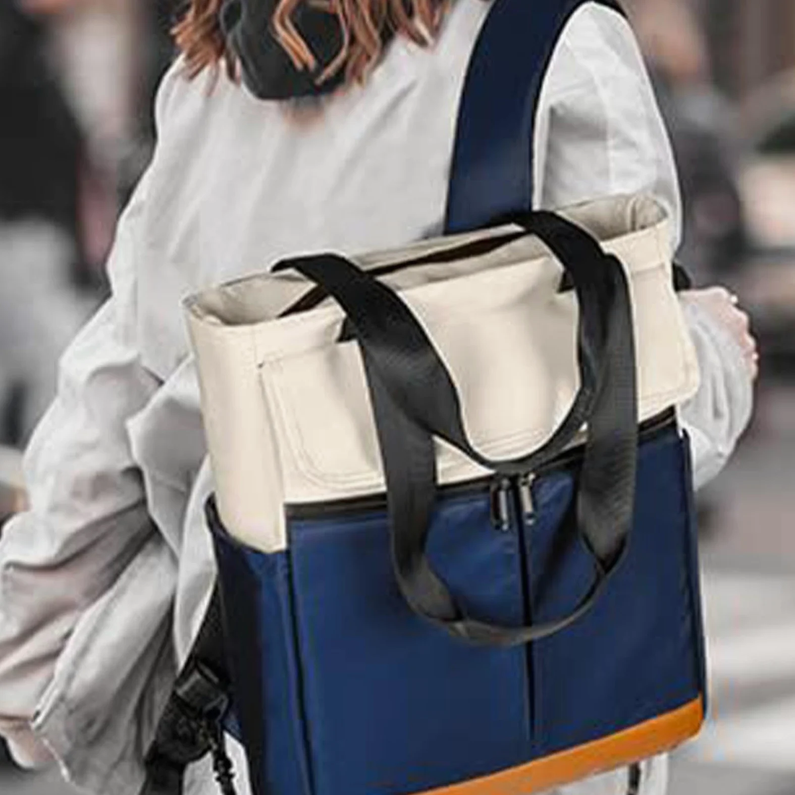 Zaino per laptop, zaino da viaggio - Grande zaino da trekking con porta di | ricarica USB - Zaino college, zaino casual, borsa da esterno, borsa per computer per uomo donna, Blu viola, se beskrivning