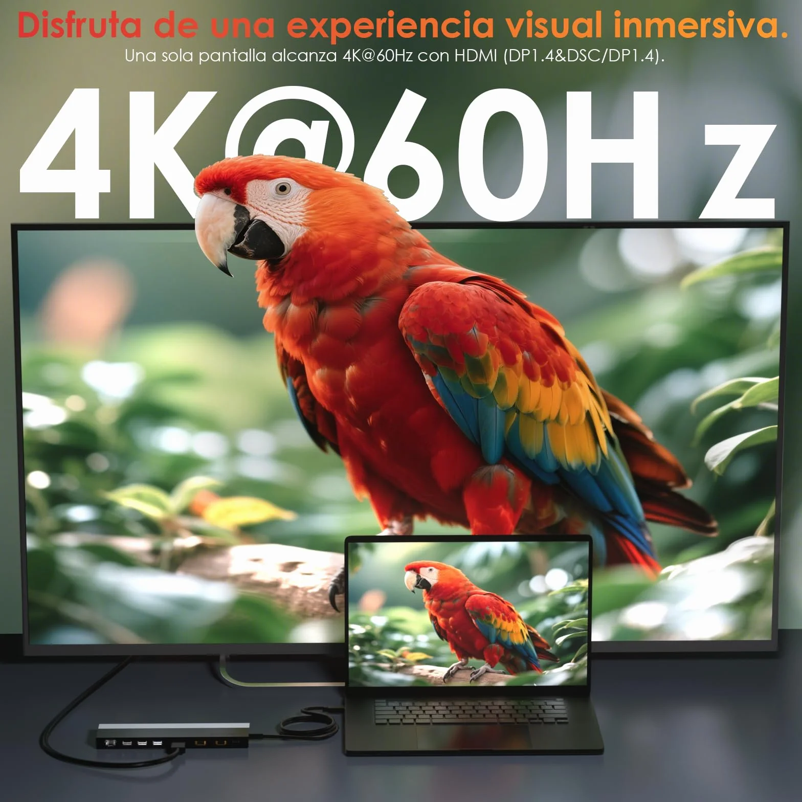 WAVLINK Docking Station USB C 3 monitor, Docking Station con Dual HDMI, DP, 100W PD, USB3.0&2.0, RJ45, slot SD/TF, audio/microfono, compatibile solo con computer Windows