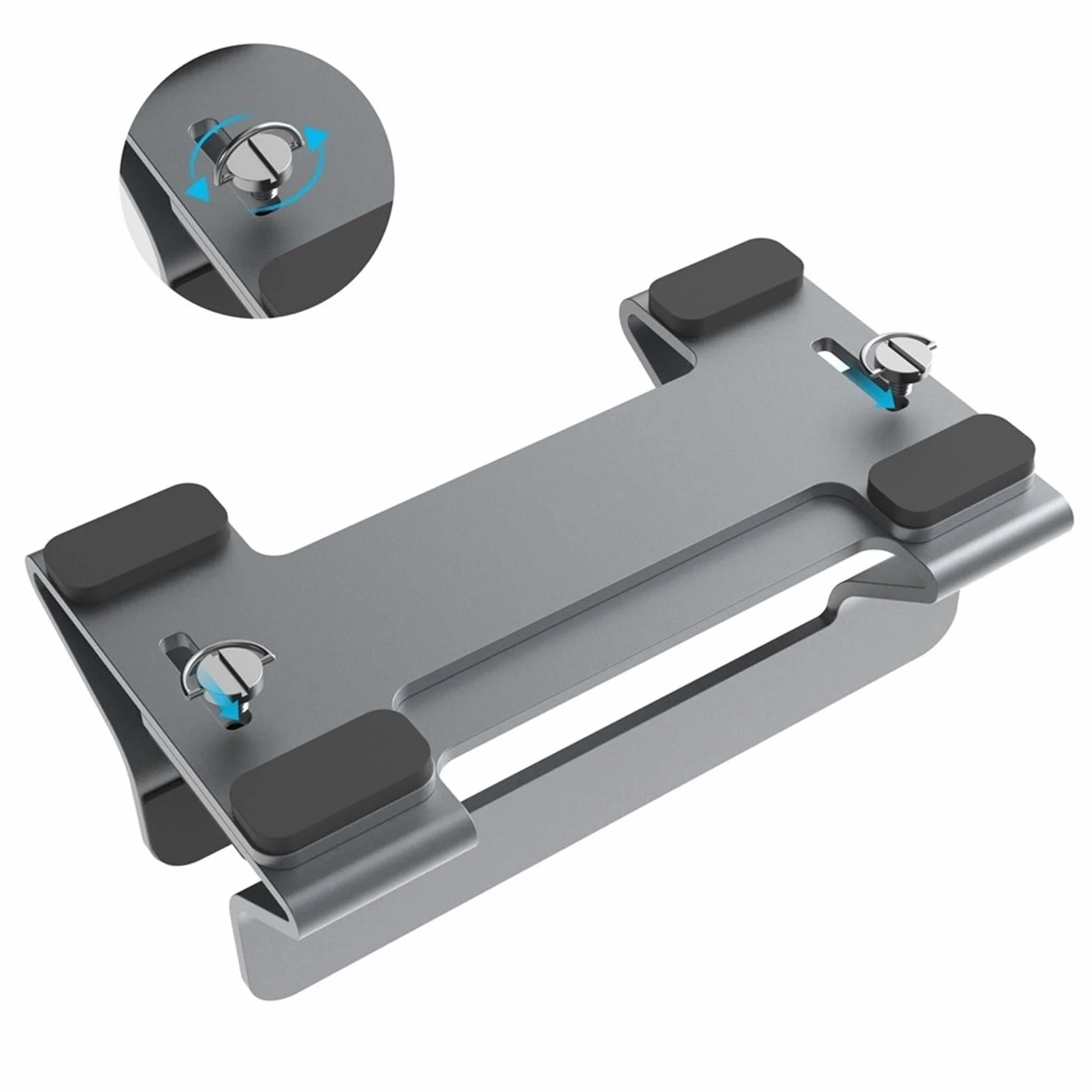 Supporto per Laptop Supporto Verticale for Laptop, Supporto for Laptop in Alluminio con Larghezza Regolabile for scrivania, Supporta la Maggior Parte dei Laptop Rialzo per Laptop(Silver)