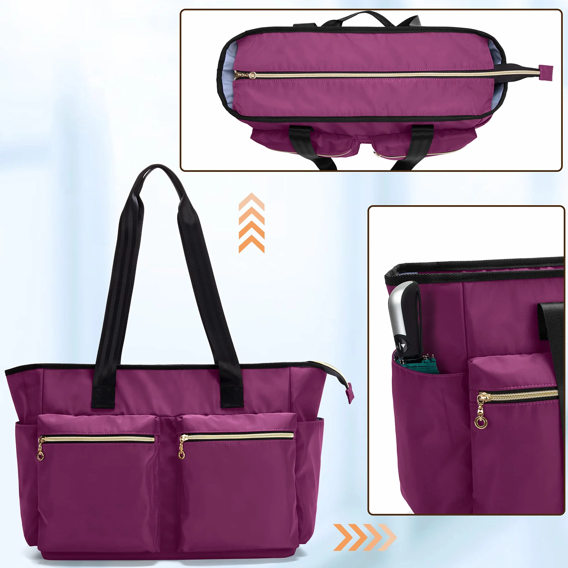 Damero Borsa da lavoro per infermiera, Borsa da lavoro portatile per infermiera per chiamate a domicilio, donne, forniture mediche
