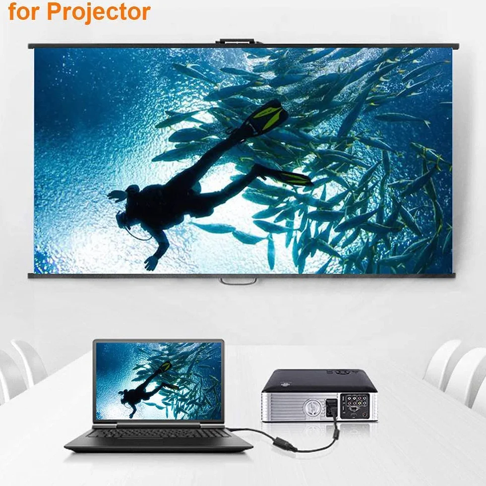 Adattatore Displayport a VGA Maschio Femmina 1080P 60Hz per Desktop Laptop Proiettori Monitor
