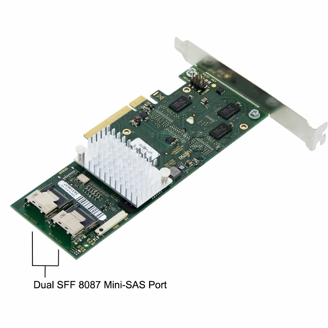ChenYang CY Scheda Controller PCI-E 2.0 X8 con Staffa PCI-E a D2616-A12 LSI 9261-8i SATA/SAS Raid 6Gbs 512MB Cache SFF-8087 6Gb RAID0.1.5.6